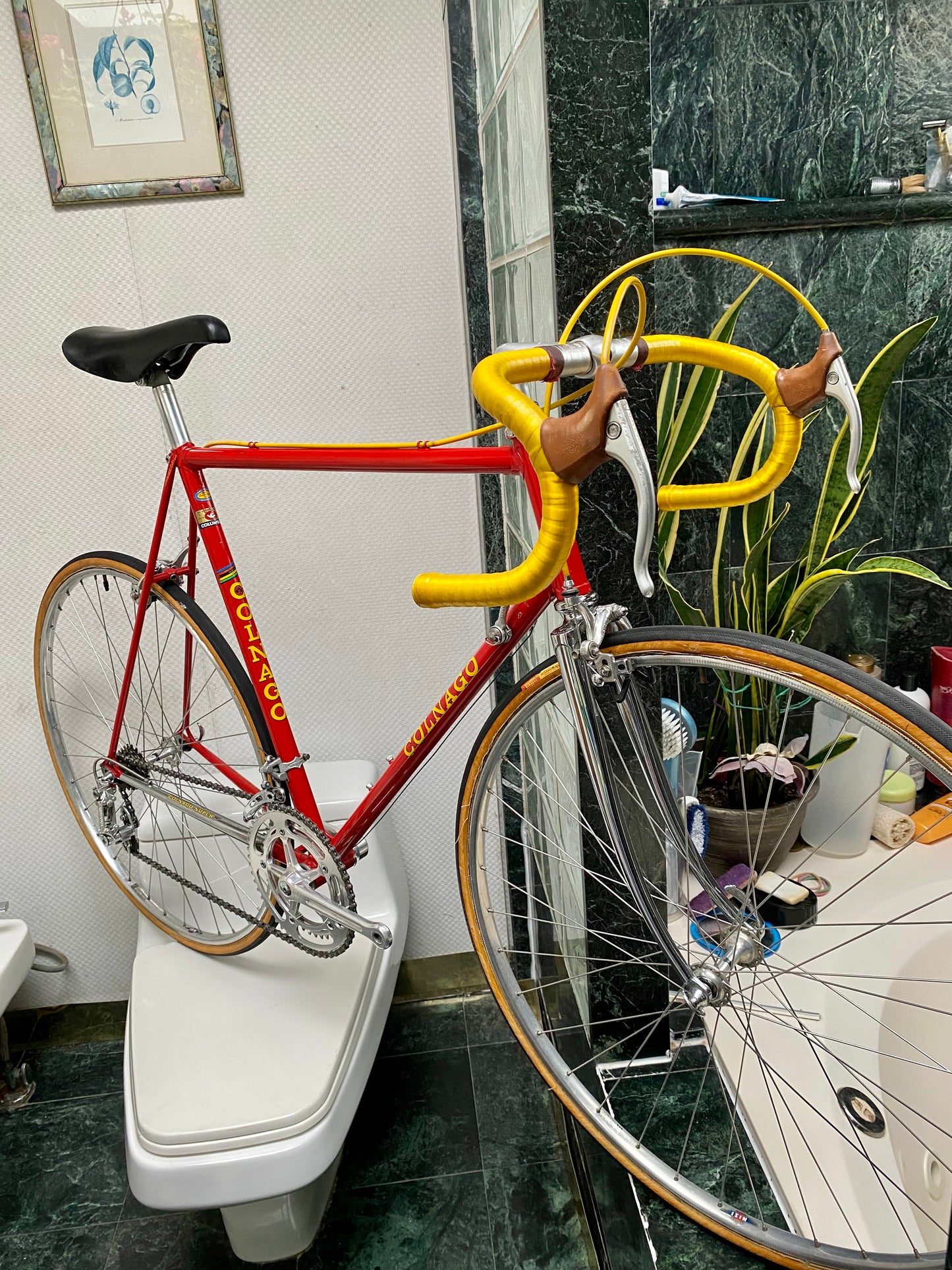 (SIZE 57cm) 1970's COLNAGO SUPER ROAD BIKE - CAMPAGNOLO - BEAUTIFUL