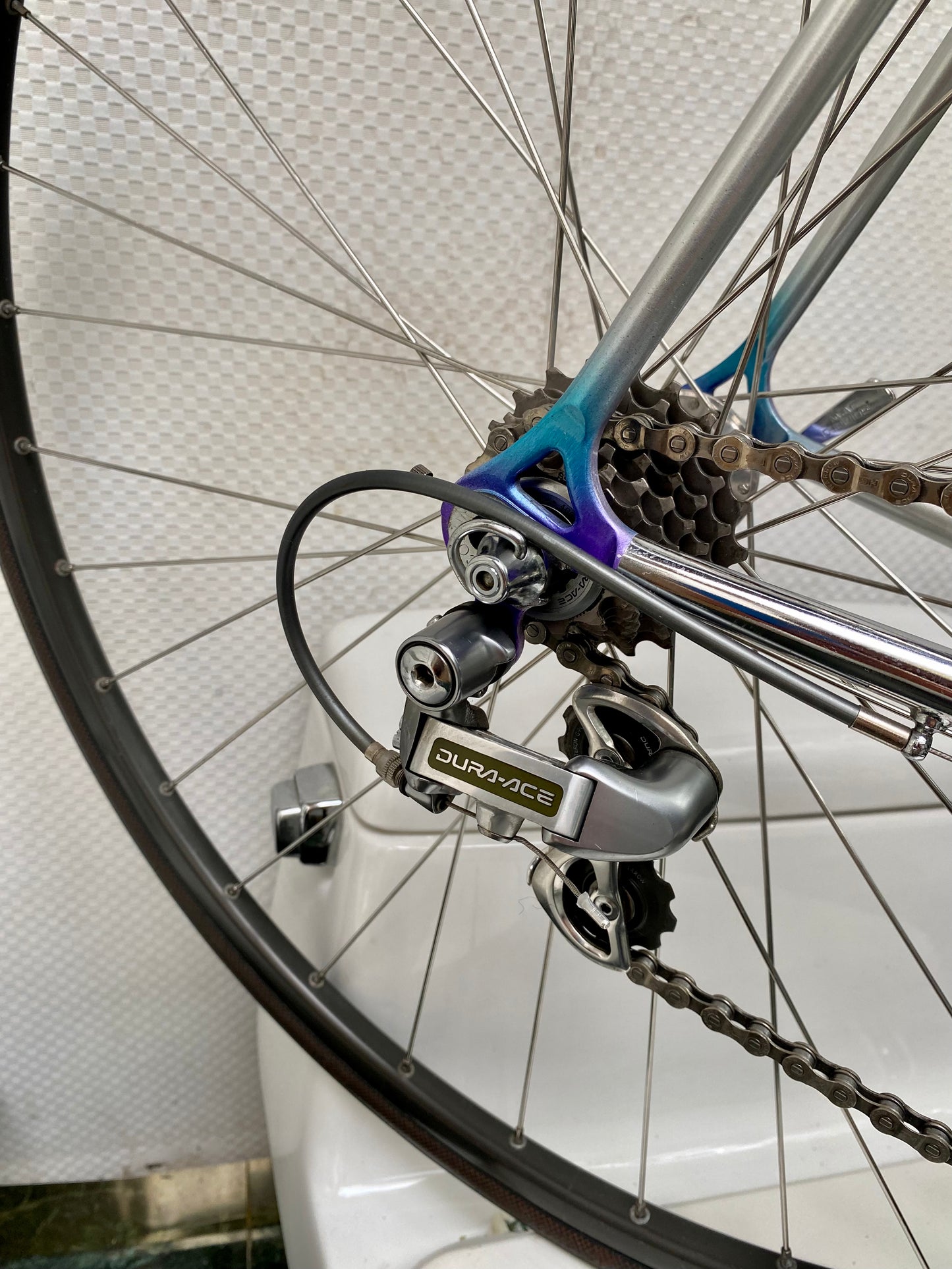 (SIZE 56cm) EARLY-1990's MARINONI CORSA ROAD BIKE - SHIMANO DURA ACE - SPOTLESS / PERFECT