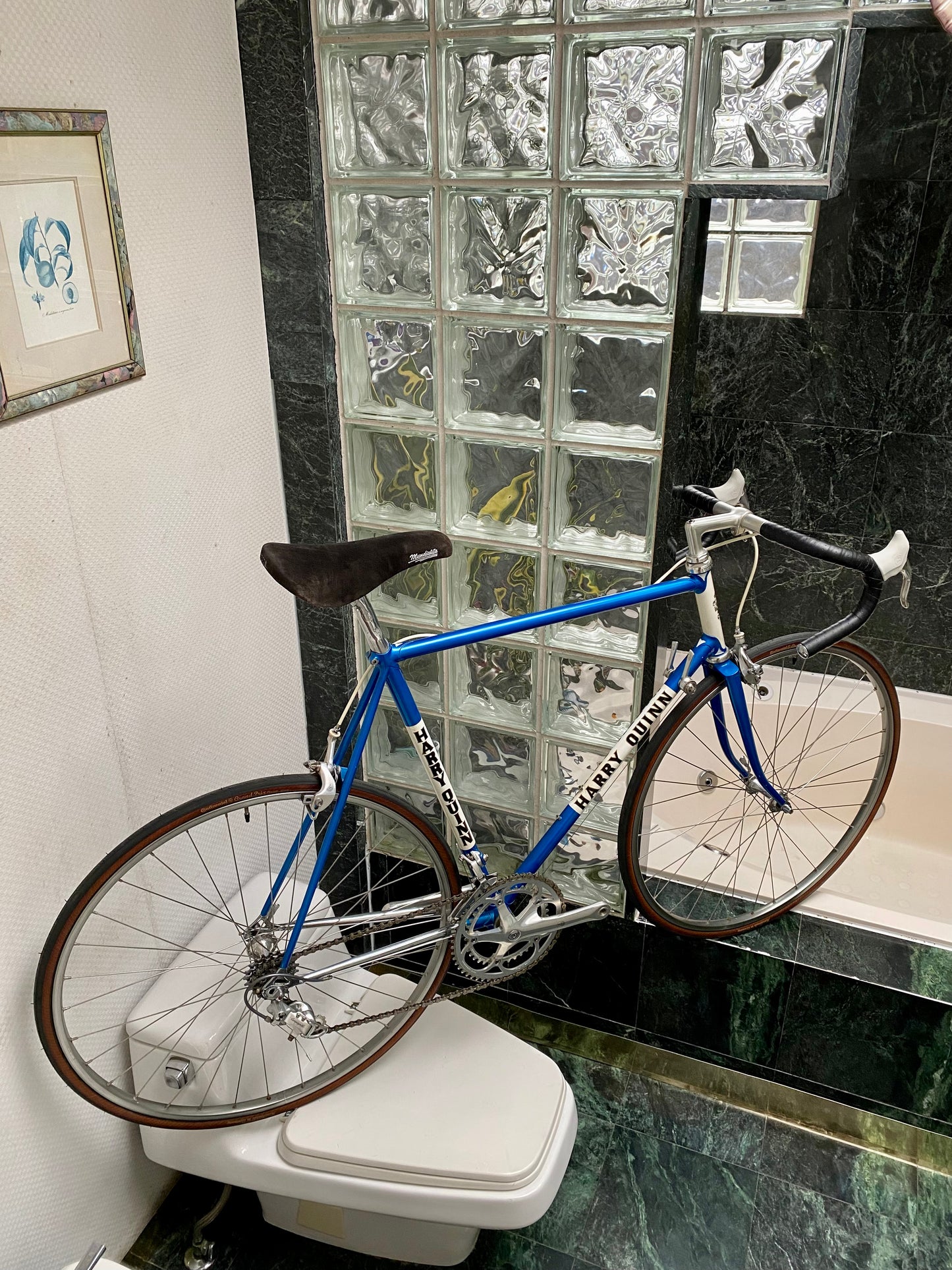 (SIZE 57cm) 1980's HARRY QUINN ROAD BIKE - BUILT BY TERRY DOLAN - CAMPAGNOLO ATHENA