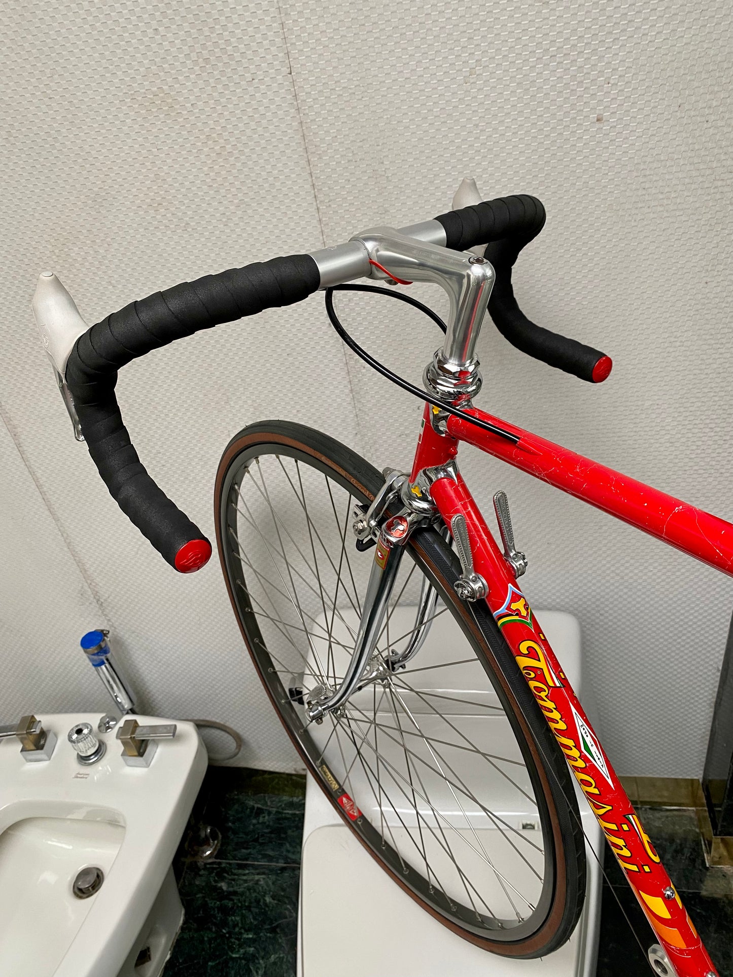 (SIZE 53cm) 1980's TOMMASINI SUPER PRESTIGE ROAD BIKE - CAMPAGNOLO SUPER RECORD - COLUMBUS SLX