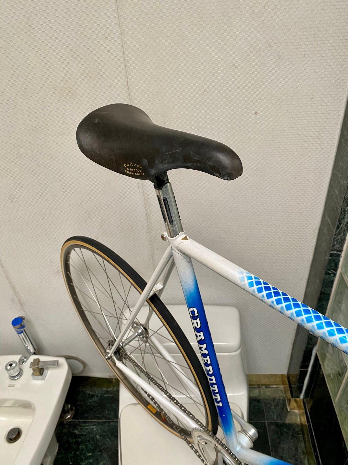 (SIZE 56cm) 1980's CRAMEROTTI PISTA TRACK BIKE - CINELLI