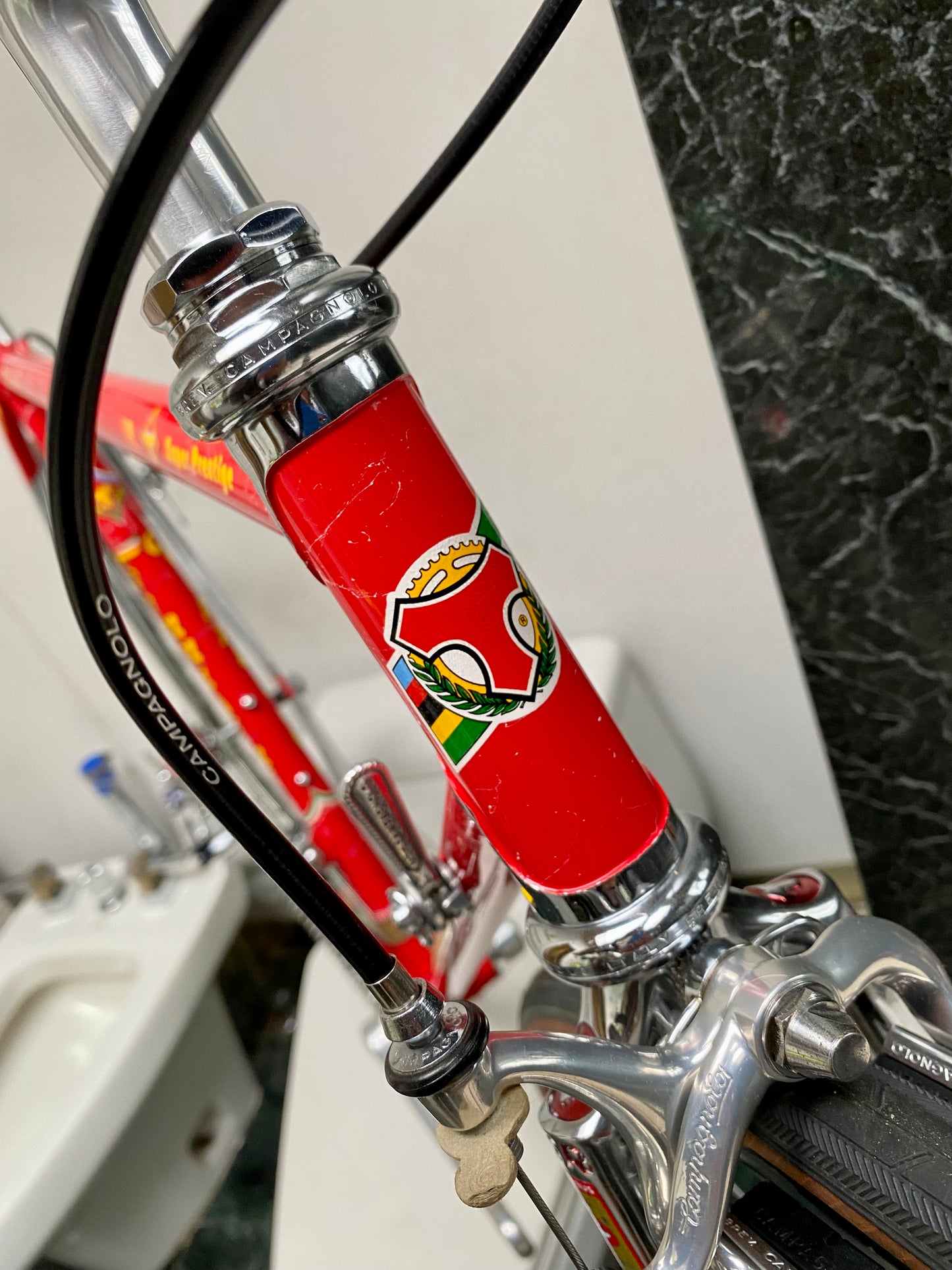 (SIZE 53cm) 1980's TOMMASINI SUPER PRESTIGE ROAD BIKE - CAMPAGNOLO SUPER RECORD - COLUMBUS SLX