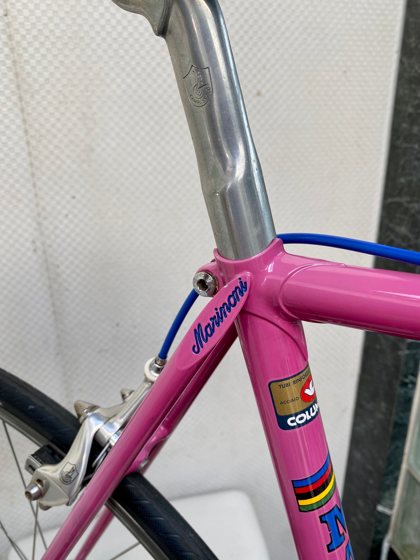 (SIZE 53cm) 1980's MARINONI SPECIAL ROAD BIKE - CAMPAGNOLO ATHENA GROUPSET - PINK