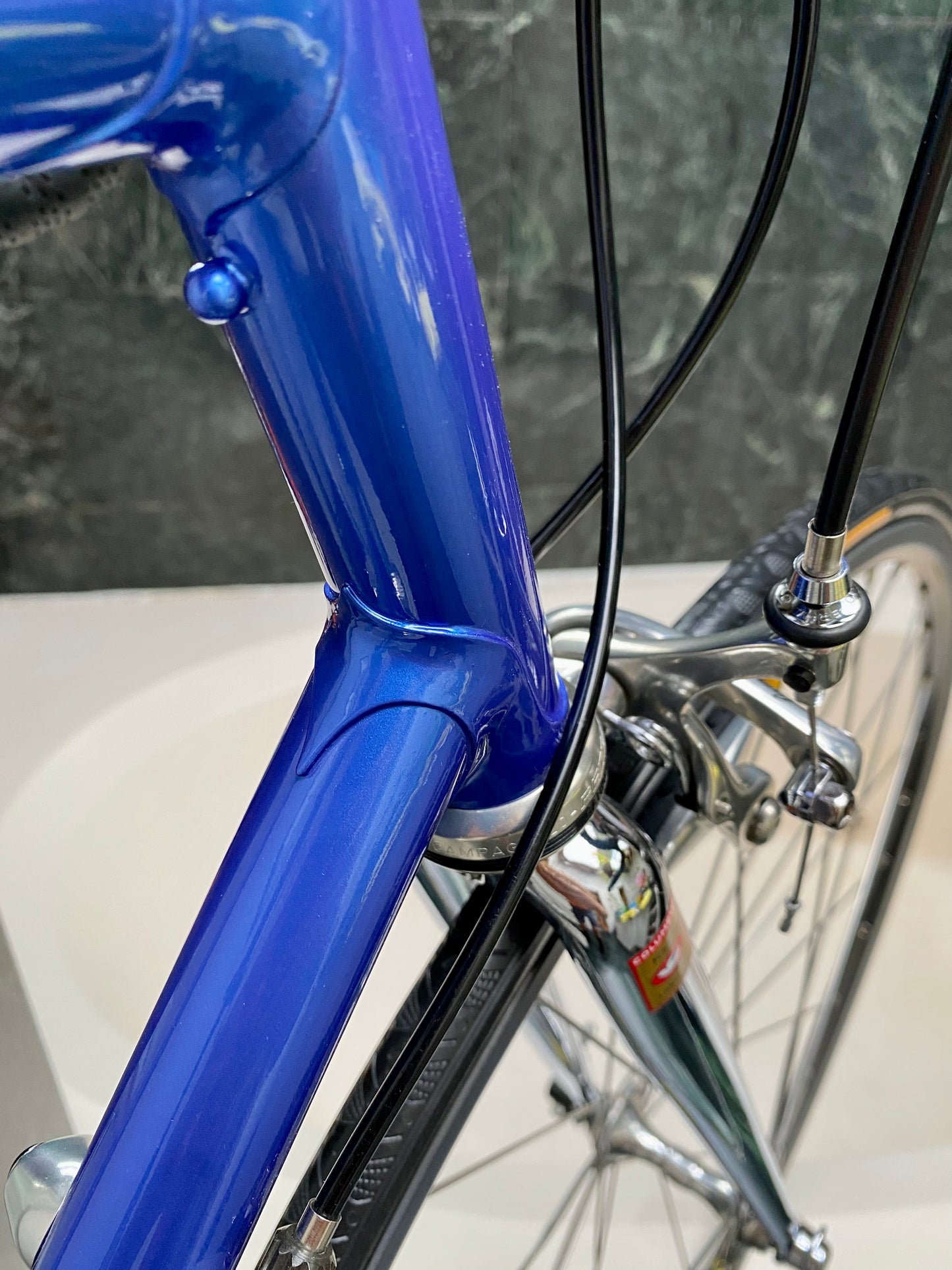 (SIZE 56cm) EARLY-1990's BERTRAND "3000" ROAD BIKE - CAMPAGNOLO RECORD