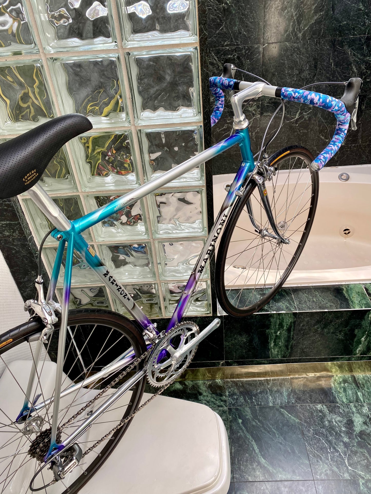 (SIZE 56cm) EARLY-1990's MARINONI CORSA ROAD BIKE - SHIMANO DURA ACE - SPOTLESS / PERFECT