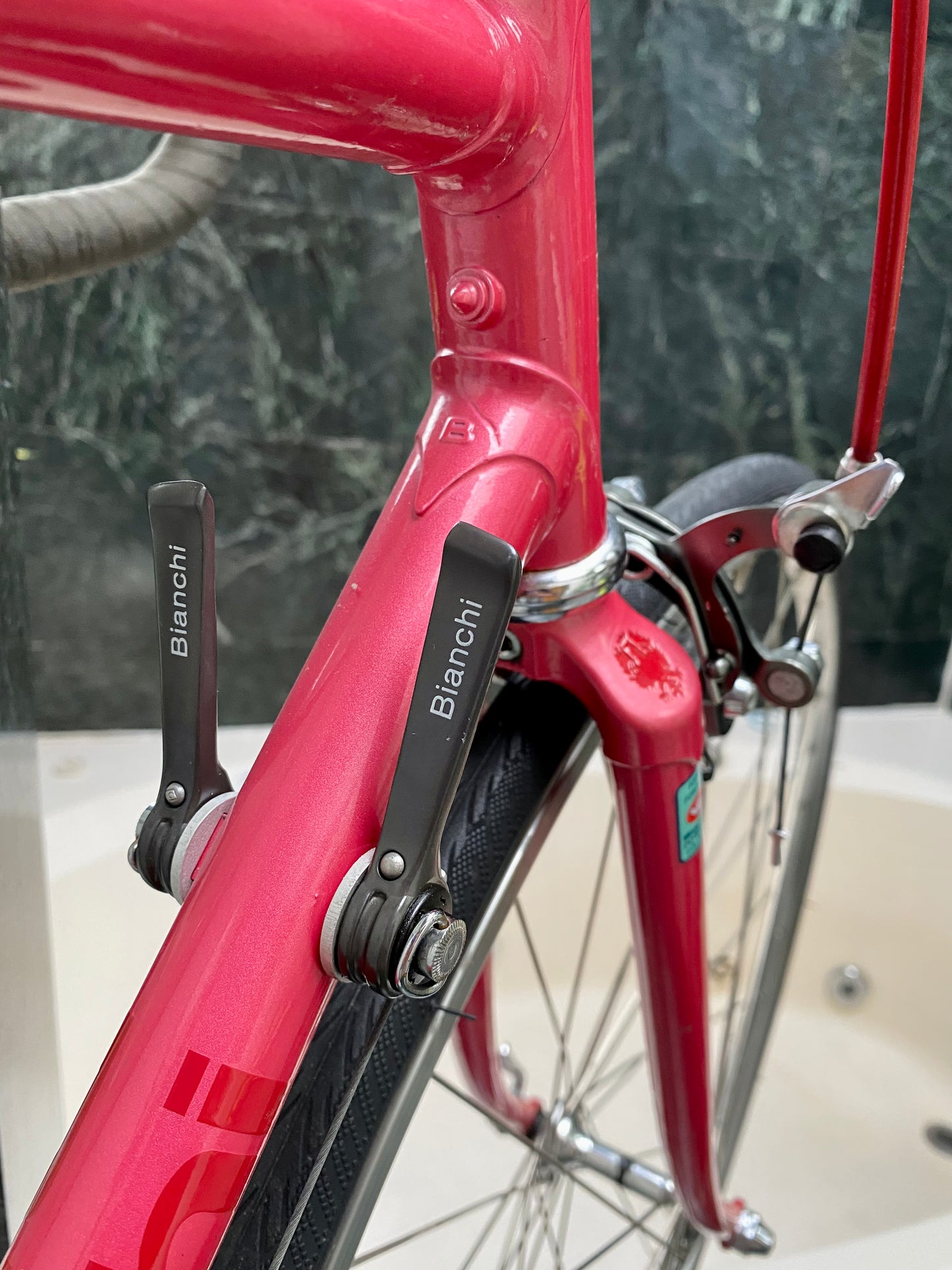 (SIZE 53cm) 1980's BIANCHI ROAD BIKE - MADE IN ITALY - COLUMBUS STEEL