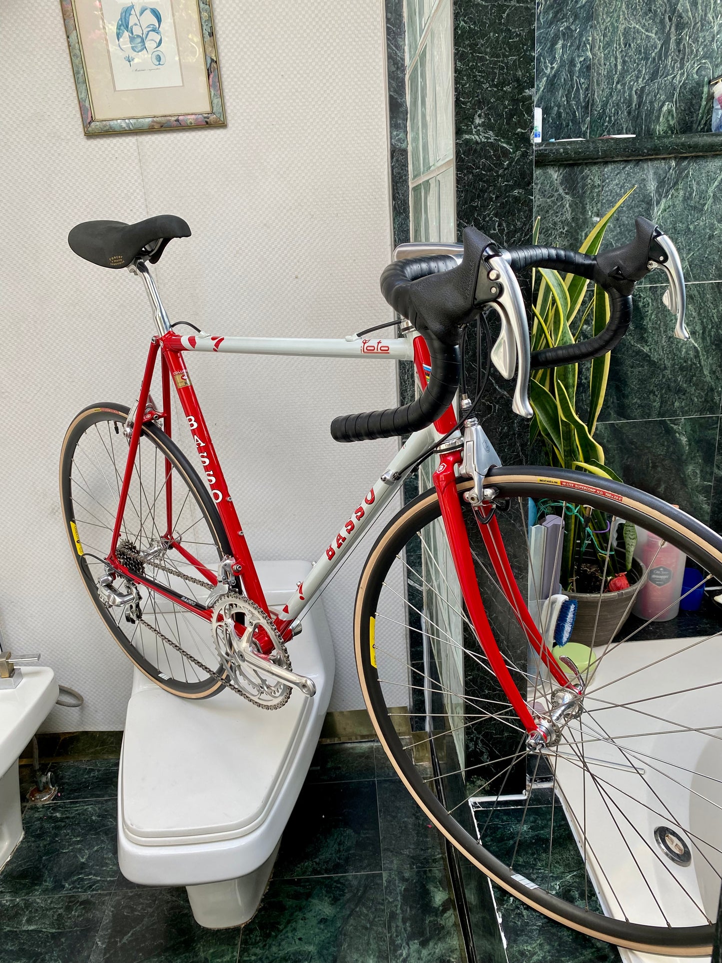 (SIZE 56cm) EARLY-1990's BASSO FIOR DI LOTO ROAD BIKE - NOS / NEW - CAMPAGNOLO C-RECORD DELTA