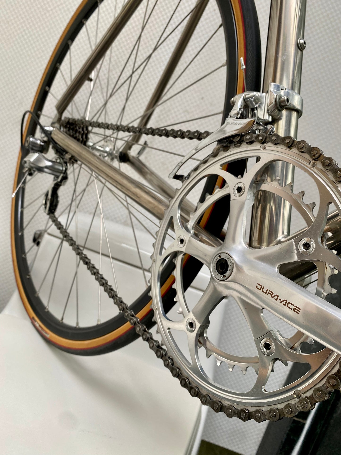 (SIZE 57cm) EARLY-1990's MERLIN TITANIUM ROAD BIKE - SHIMANO DURA ACE STI GROUPSET