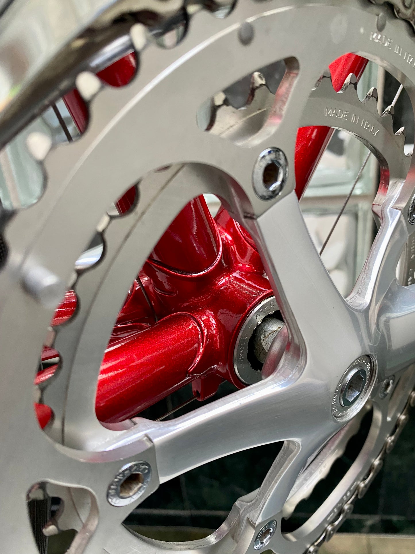 (SIZE 53cm) EARLY-1990's CUSTOM-BUILT RIBBLE ROAD BIKE - CAMPAGNOLO ATHENA