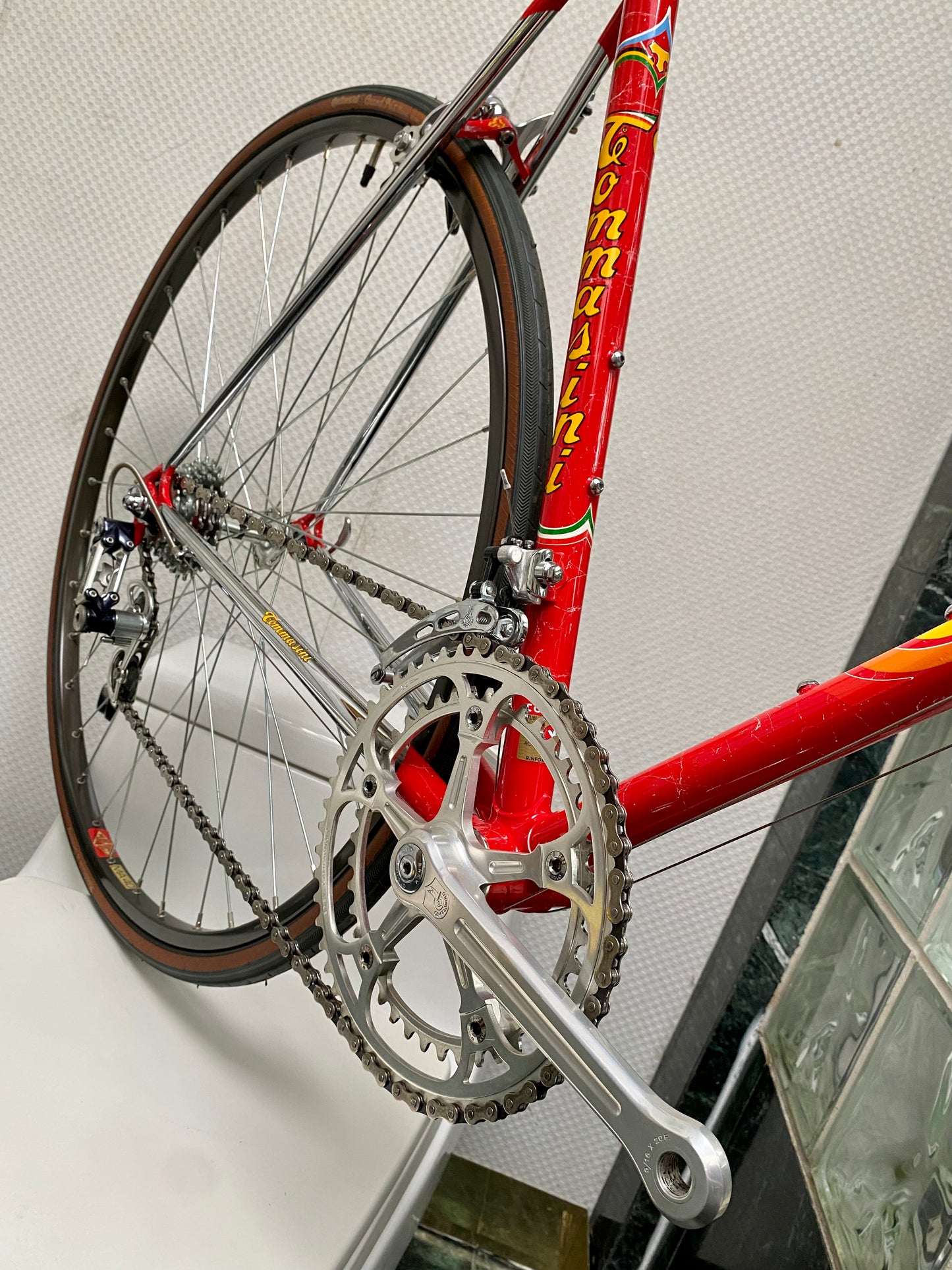 (SIZE 53cm) 1980's TOMMASINI SUPER PRESTIGE ROAD BIKE - CAMPAGNOLO SUPER RECORD - COLUMBUS SLX