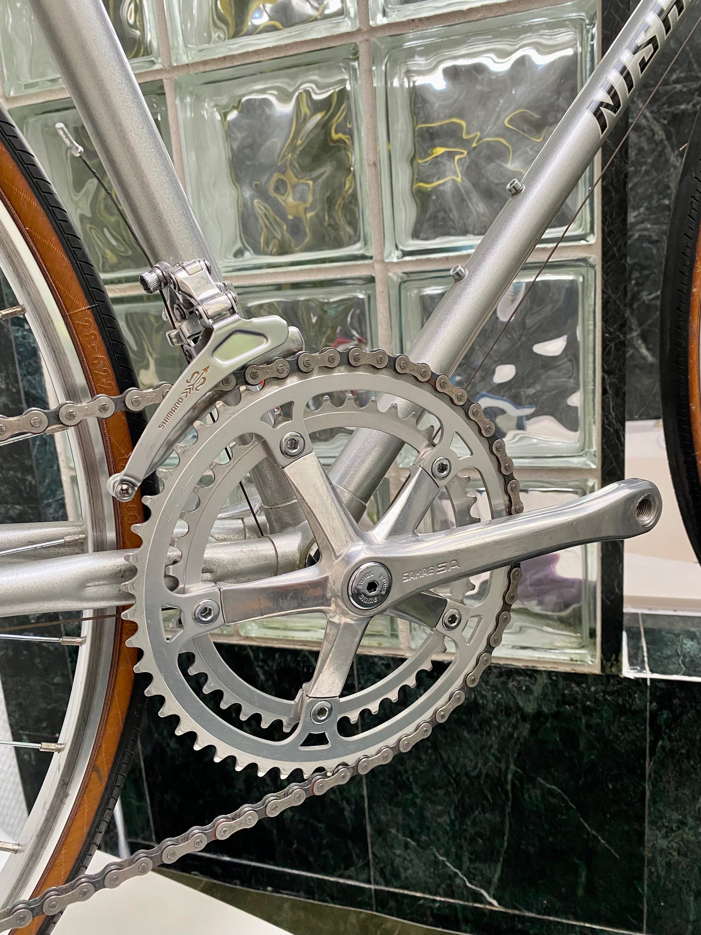 (SIZE 62cm) 1980's NISHIKI OLYMPIC ROAD BIKE - SHIMANO GOLDEN ARROW - LIKE NEW