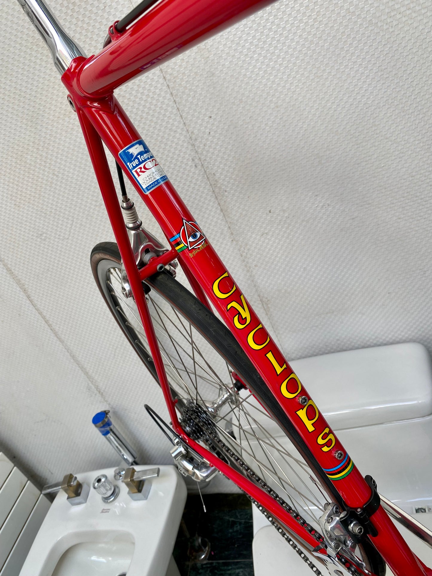 (SIZE 62cm) 1990's CYCLOPS CUSTOM ROAD BIKE - CAMPGNOLO C-RECORD DELTA GROUPSET