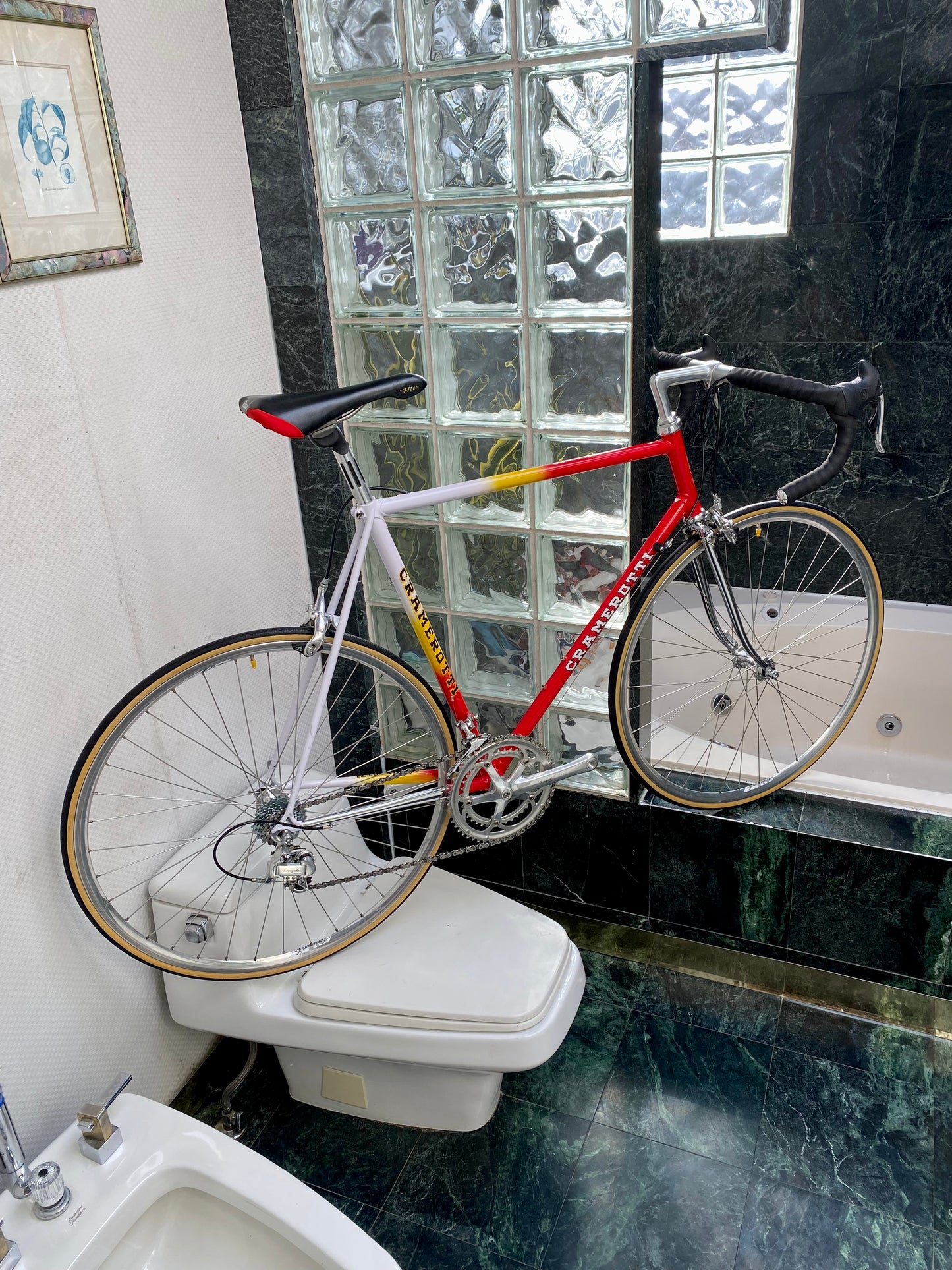 (SIZE 57cm) STUNNING EARLY-1990's CUSTOM CRAMEROTTI ROAD BIKE - CAMPAGNOLO