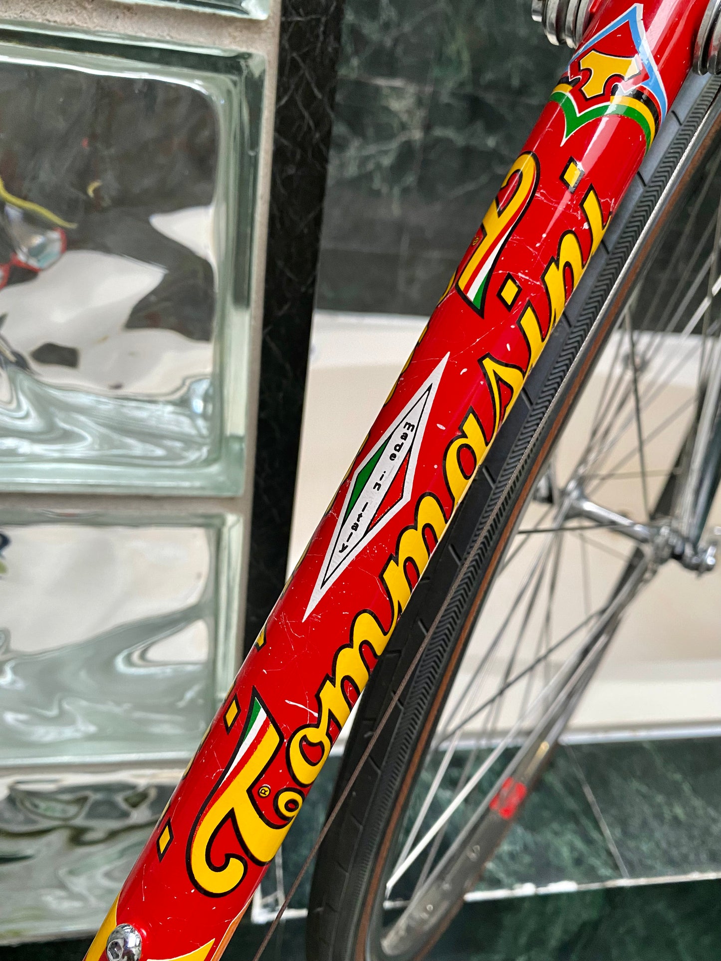 (SIZE 53cm) 1980's TOMMASINI SUPER PRESTIGE ROAD BIKE - CAMPAGNOLO SUPER RECORD - COLUMBUS SLX