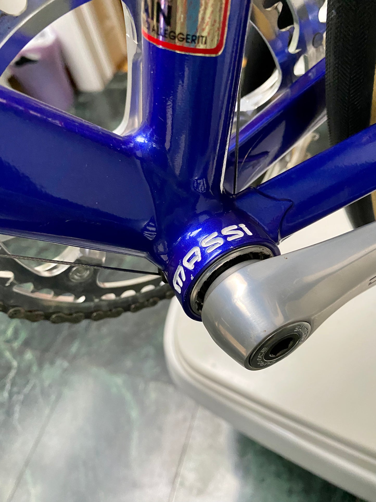 (SIZE 54cm) EARLY-1990's MASSI "MEGA TEAM" ROAD BIKE - COLUMBUS BRAIN - DURA ACE