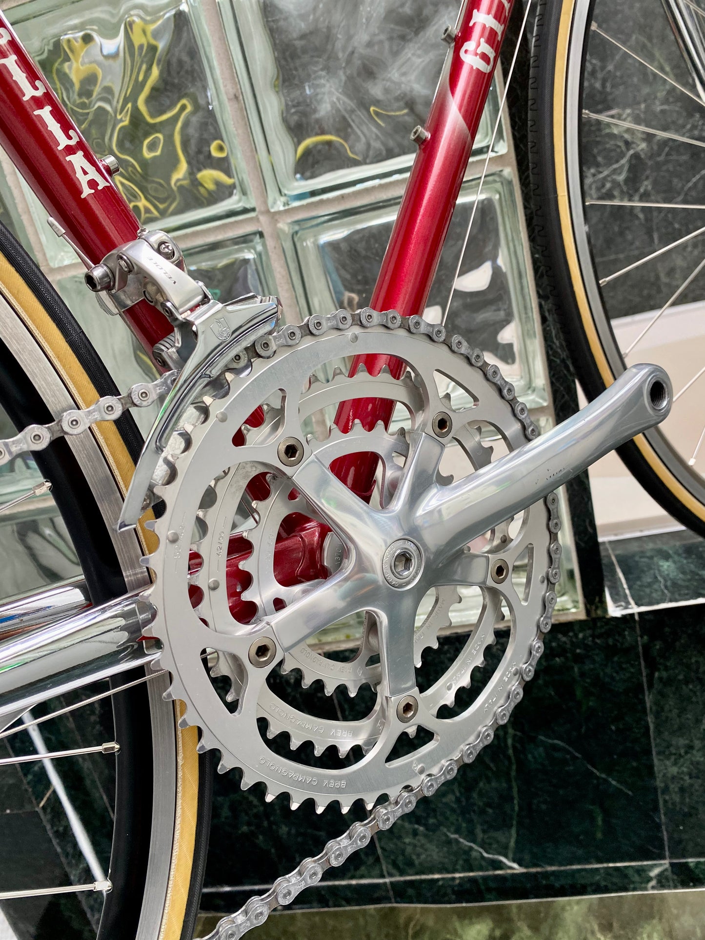 (SIZE "43cm") 1999 GIANELLA STEEL ROAD BIKE - CUSTOM BUILT - COLUMBUS SLX - CAMPY