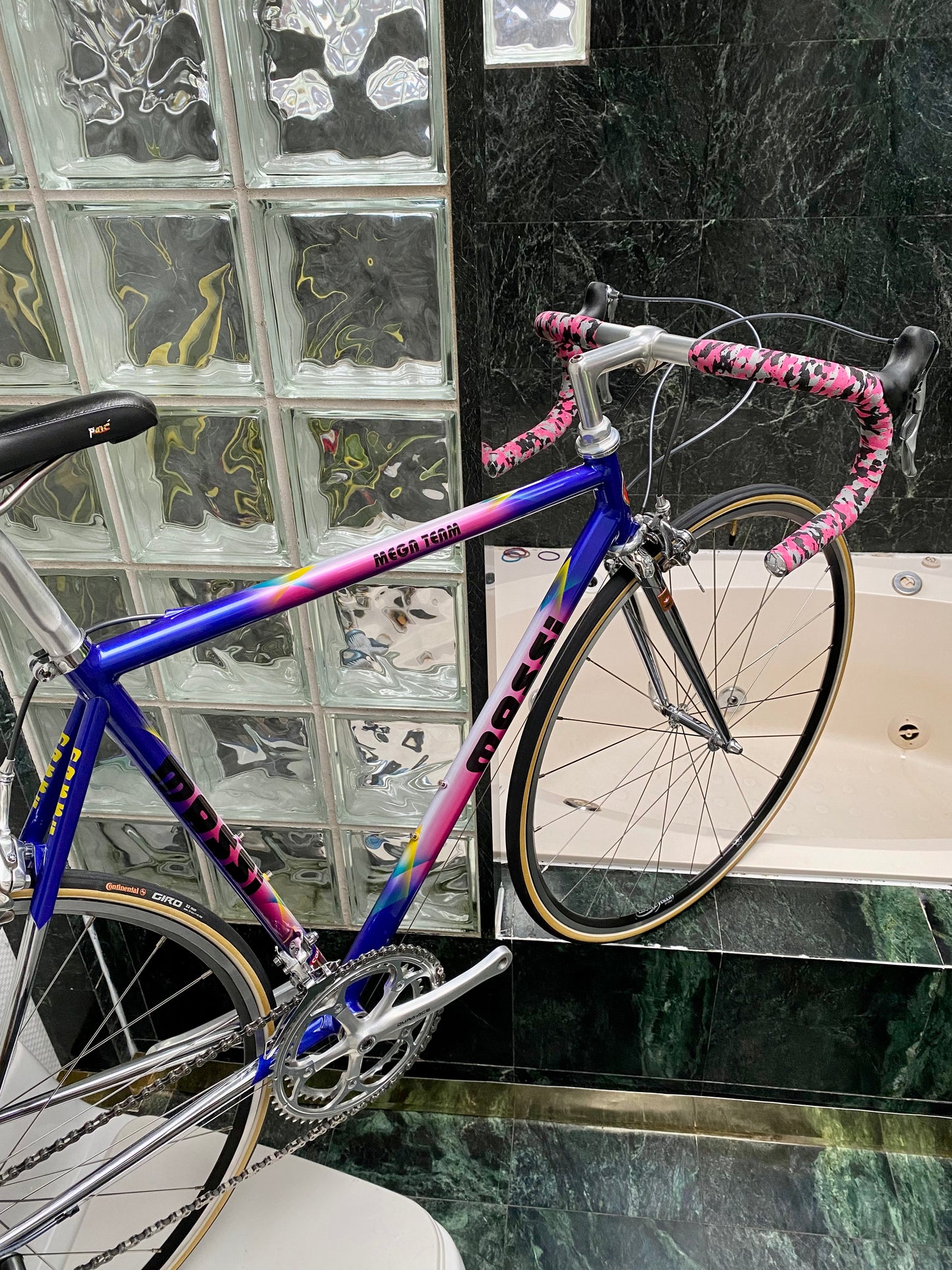 (SIZE 54cm) EARLY-1990's MASSI "MEGA TEAM" ROAD BIKE - COLUMBUS BRAIN - DURA ACE