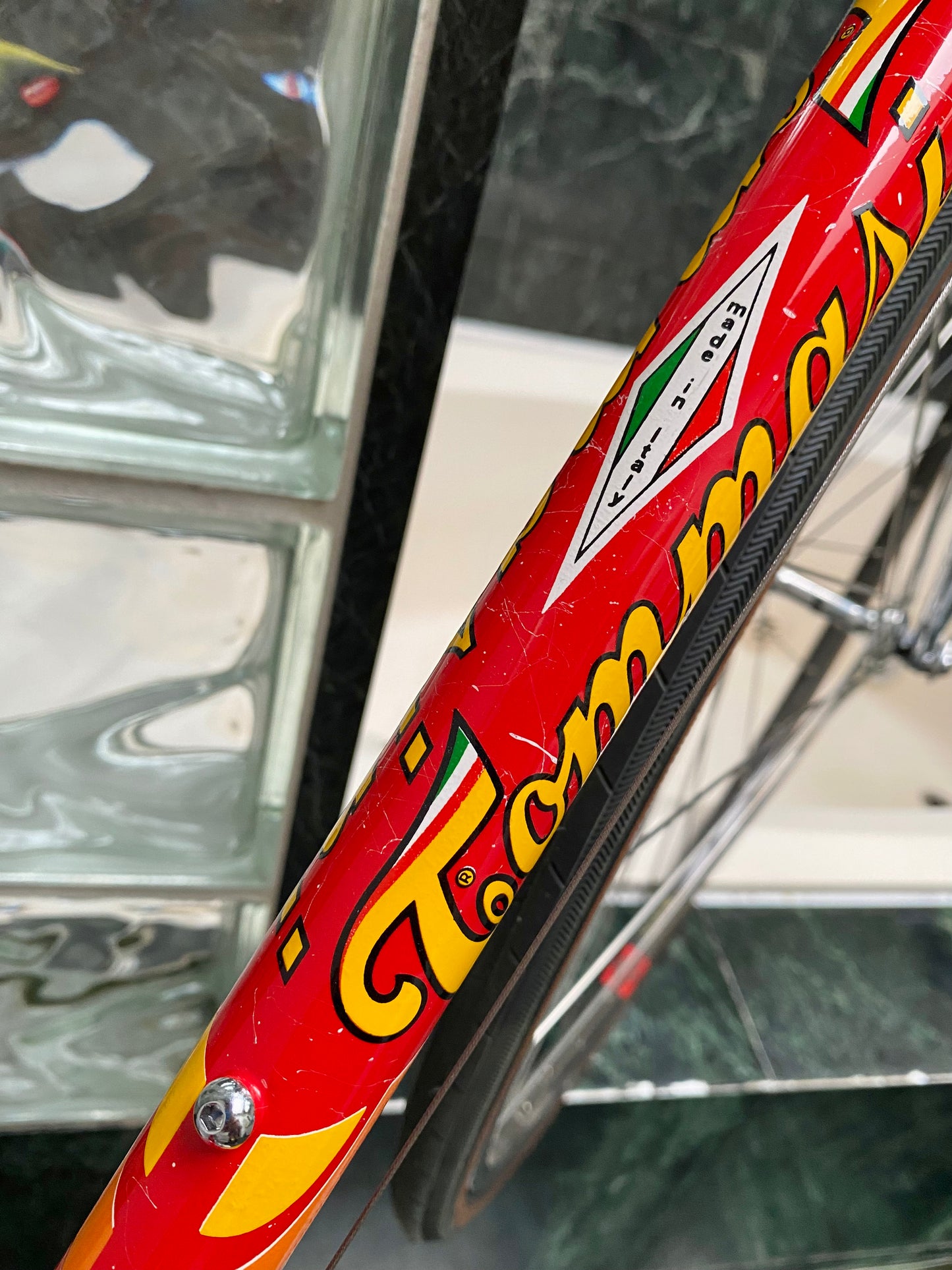 (SIZE 53cm) 1980's TOMMASINI SUPER PRESTIGE ROAD BIKE - CAMPAGNOLO SUPER RECORD - COLUMBUS SLX