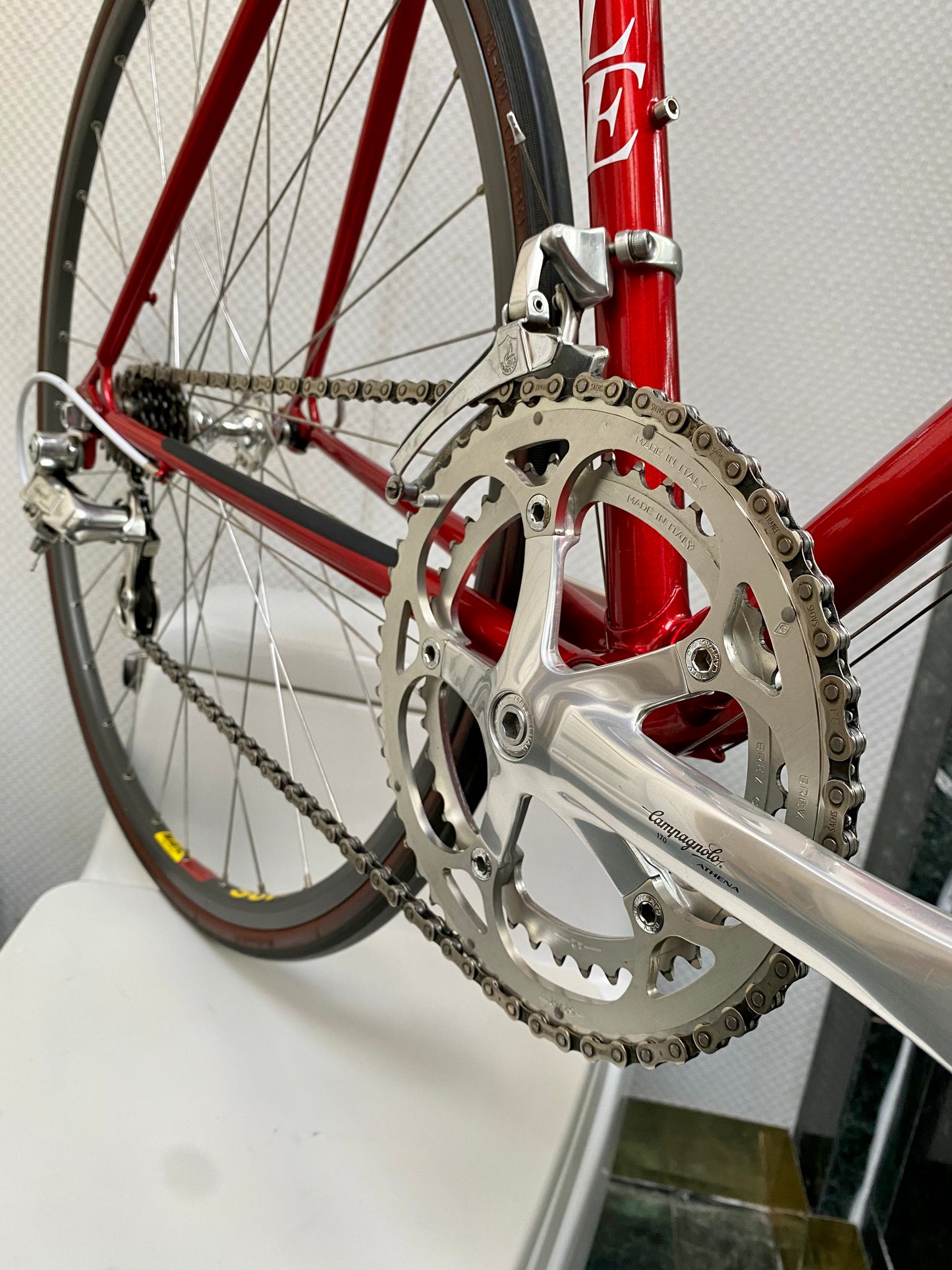 (SIZE 53cm) EARLY-1990's CUSTOM-BUILT RIBBLE ROAD BIKE - CAMPAGNOLO ATHENA