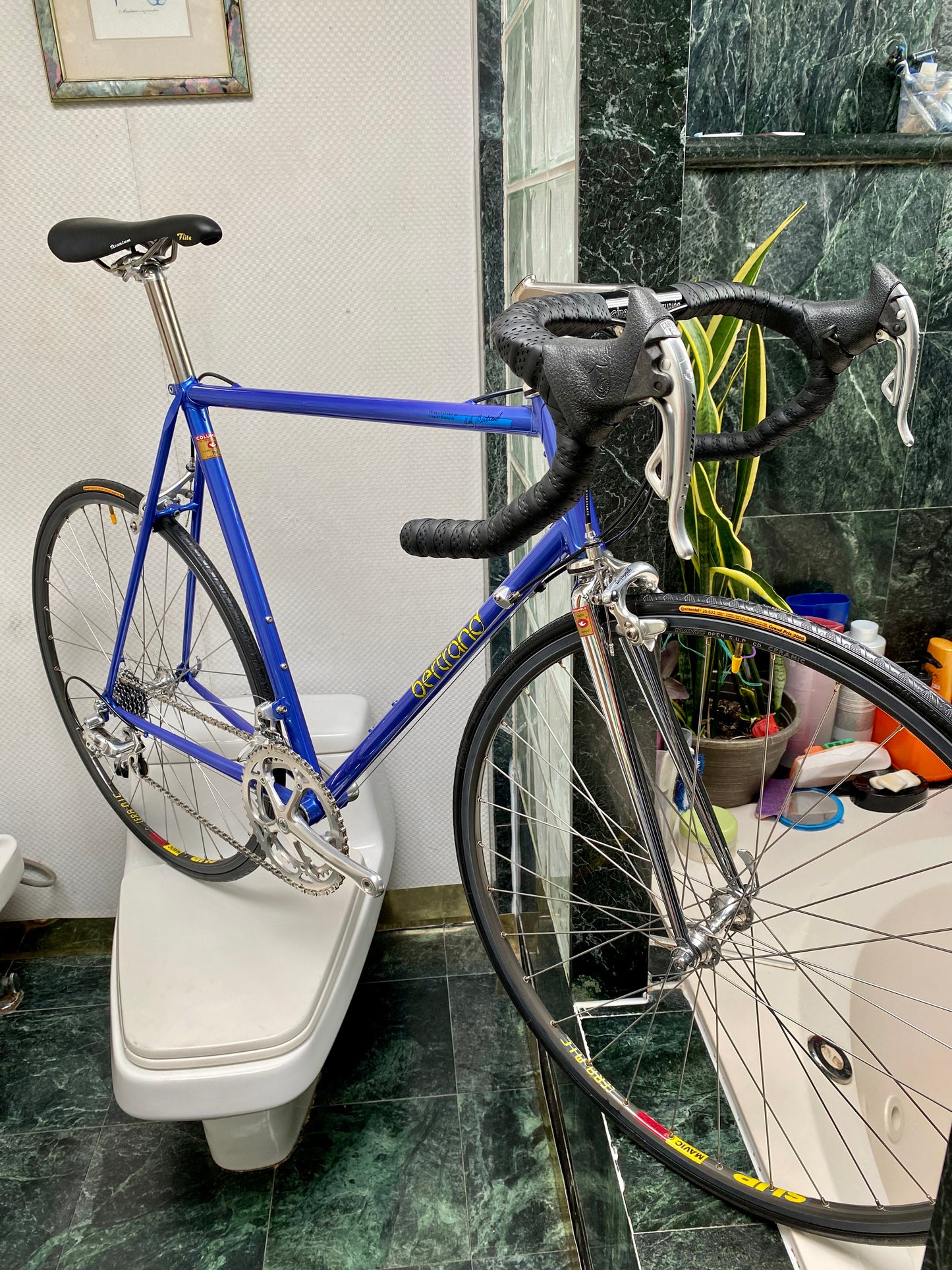 (SIZE 56cm) EARLY-1990's BERTRAND "3000" ROAD BIKE - CAMPAGNOLO RECORD