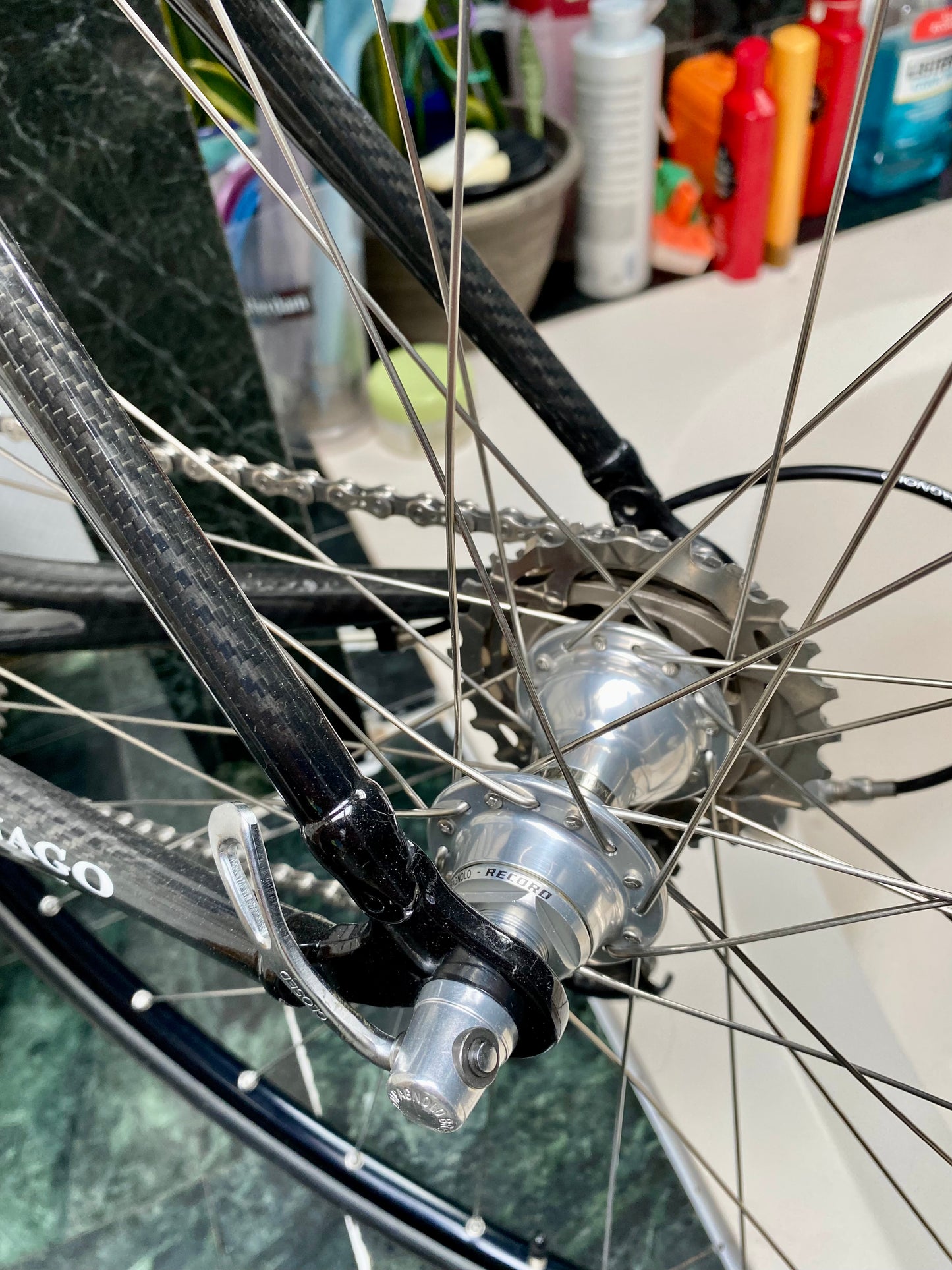 (SIZE 51cm) CLASSIC COLNAGO C50 CARBON ROAD BIKE - CAMPAGNOLO RECORD