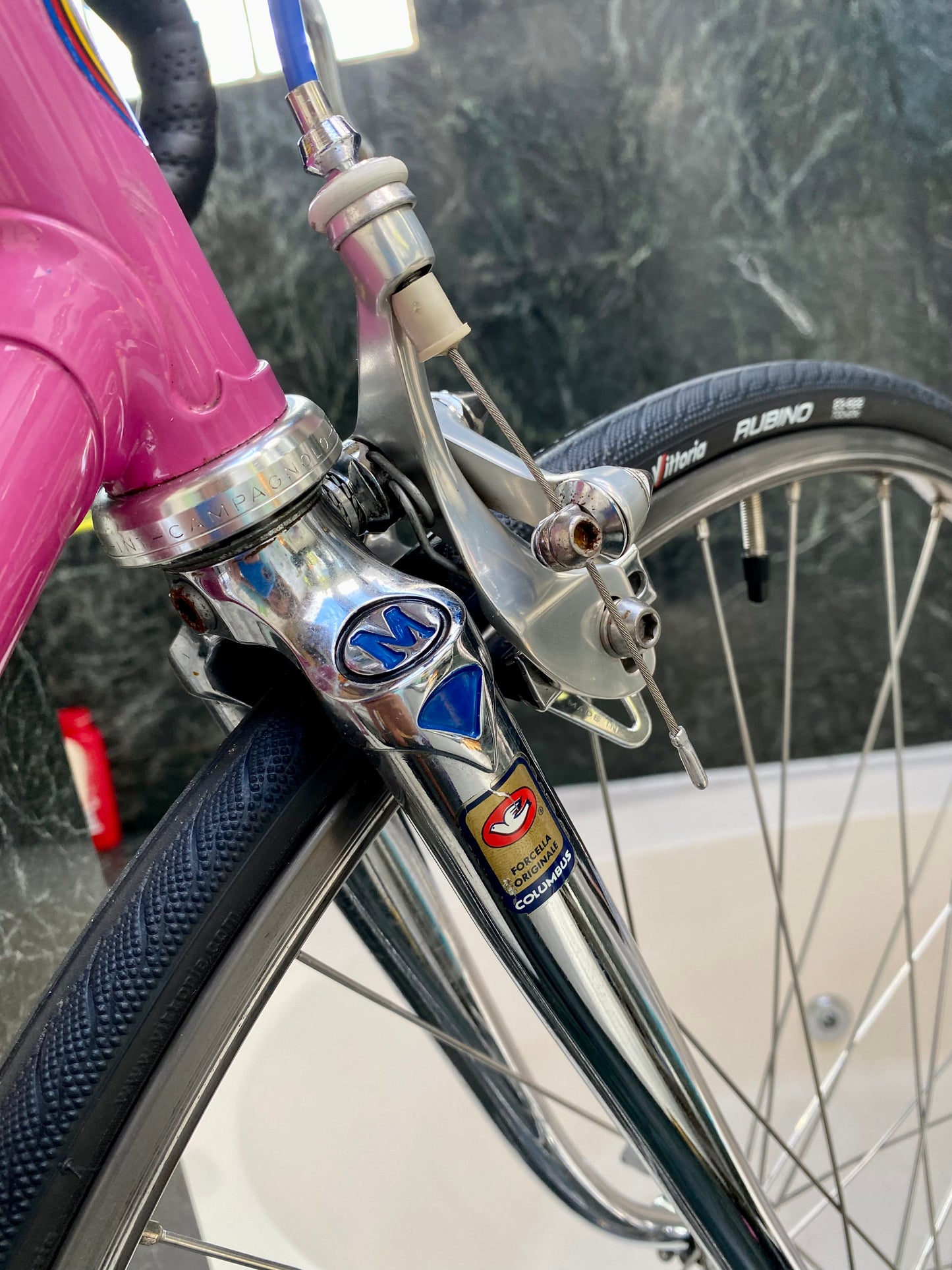 (SIZE 53cm) 1980's MARINONI SPECIAL ROAD BIKE - CAMPAGNOLO ATHENA GROUPSET - PINK