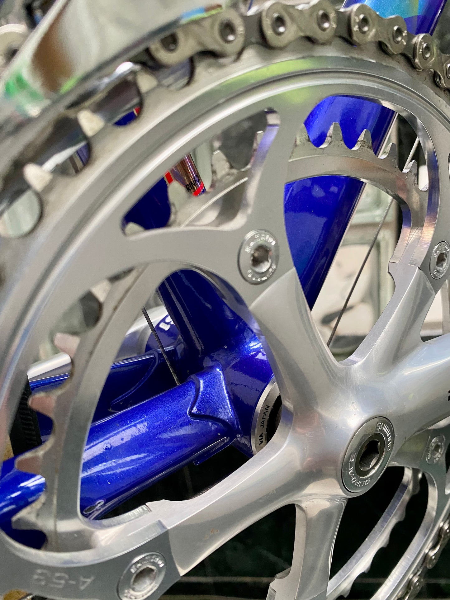 (SIZE 54cm) EARLY-1990's MASSI "MEGA TEAM" ROAD BIKE - COLUMBUS BRAIN - DURA ACE