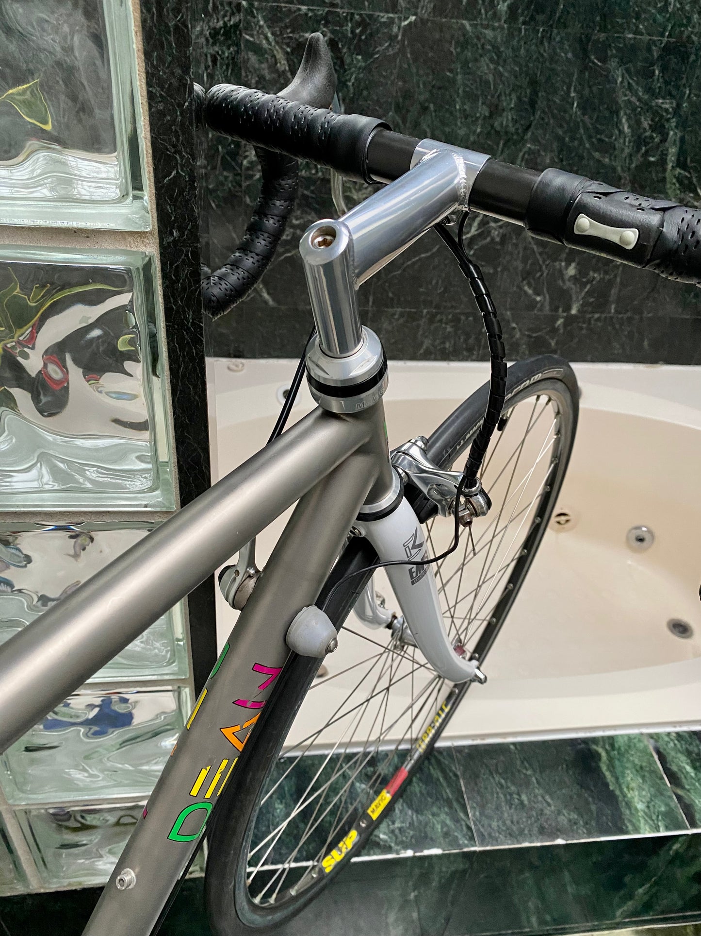 (SIZE 51cm) 1992 DEAN TITANIUM ROAD BIKE - CUSTOM BUILD - MAVIC ZAP ELECTRONIC GROUPSET