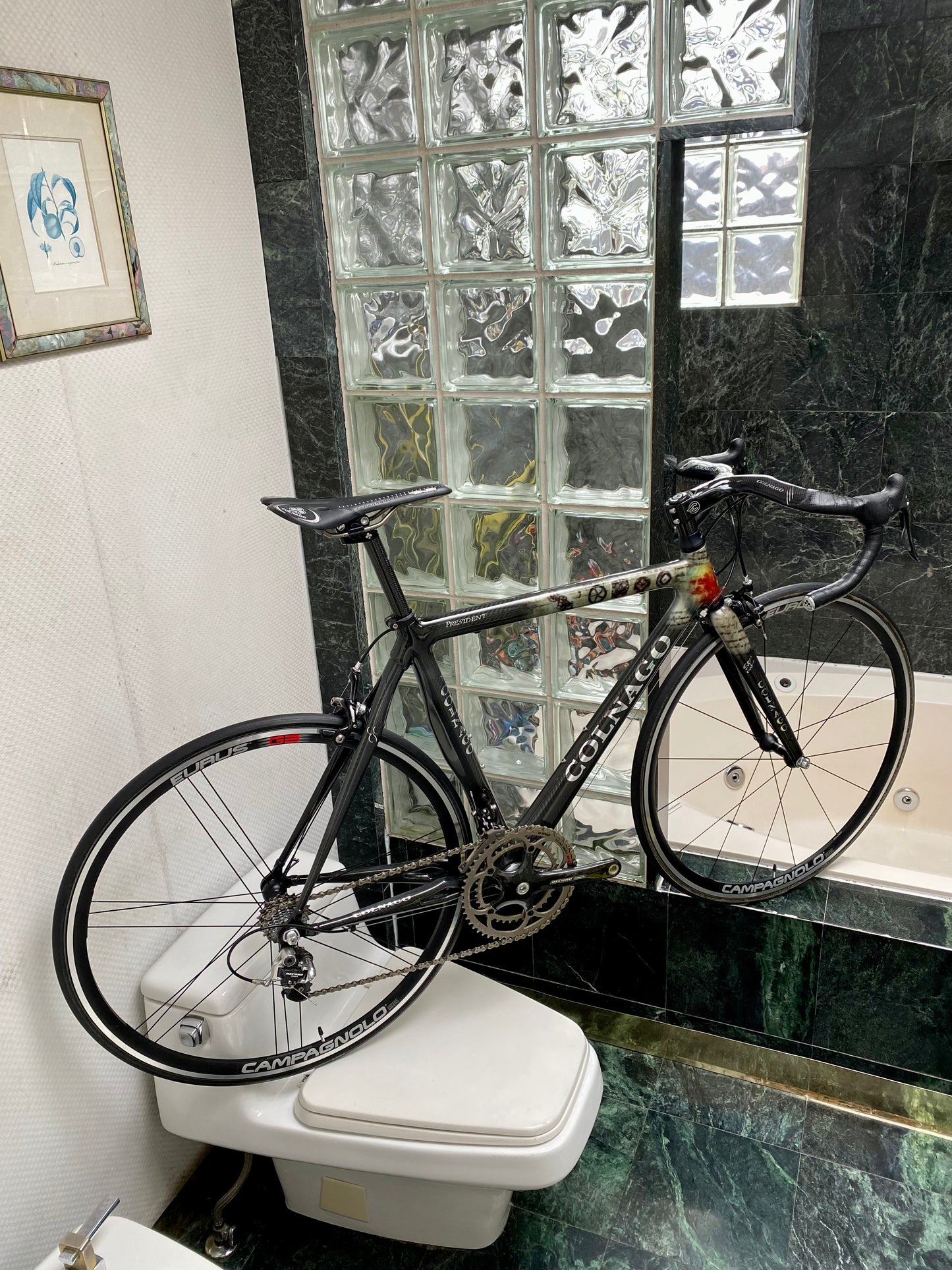 (SIZE 53cm) 2004 COLNAGO PRESIDENT LEONARDO DA VINCI ROAD BIKE - CAMPAGNOLO RECORD