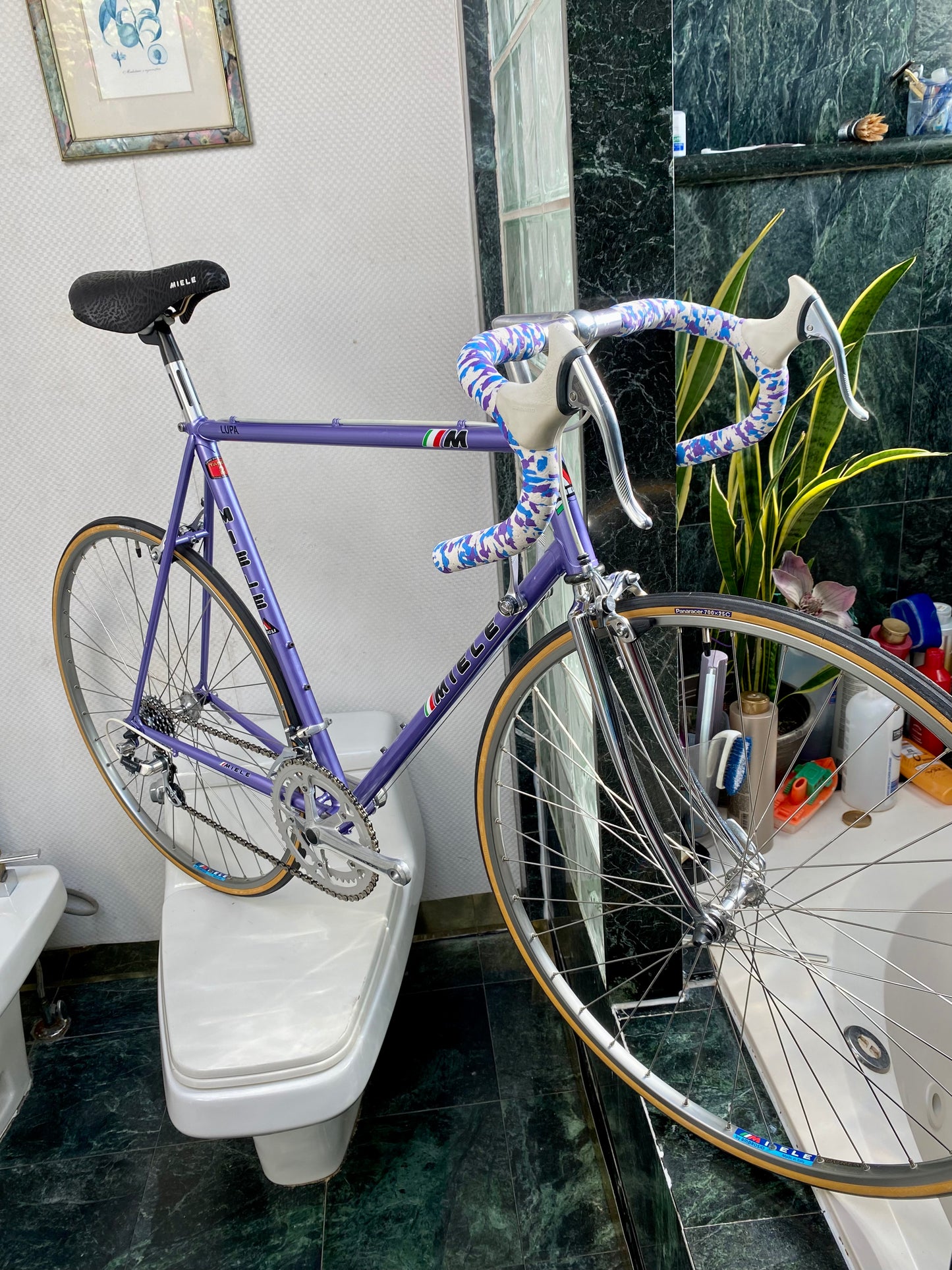 (SIZE 56cm) NOS / NEW 1980's MIELE ROAD BIKE - SHIMANO 105