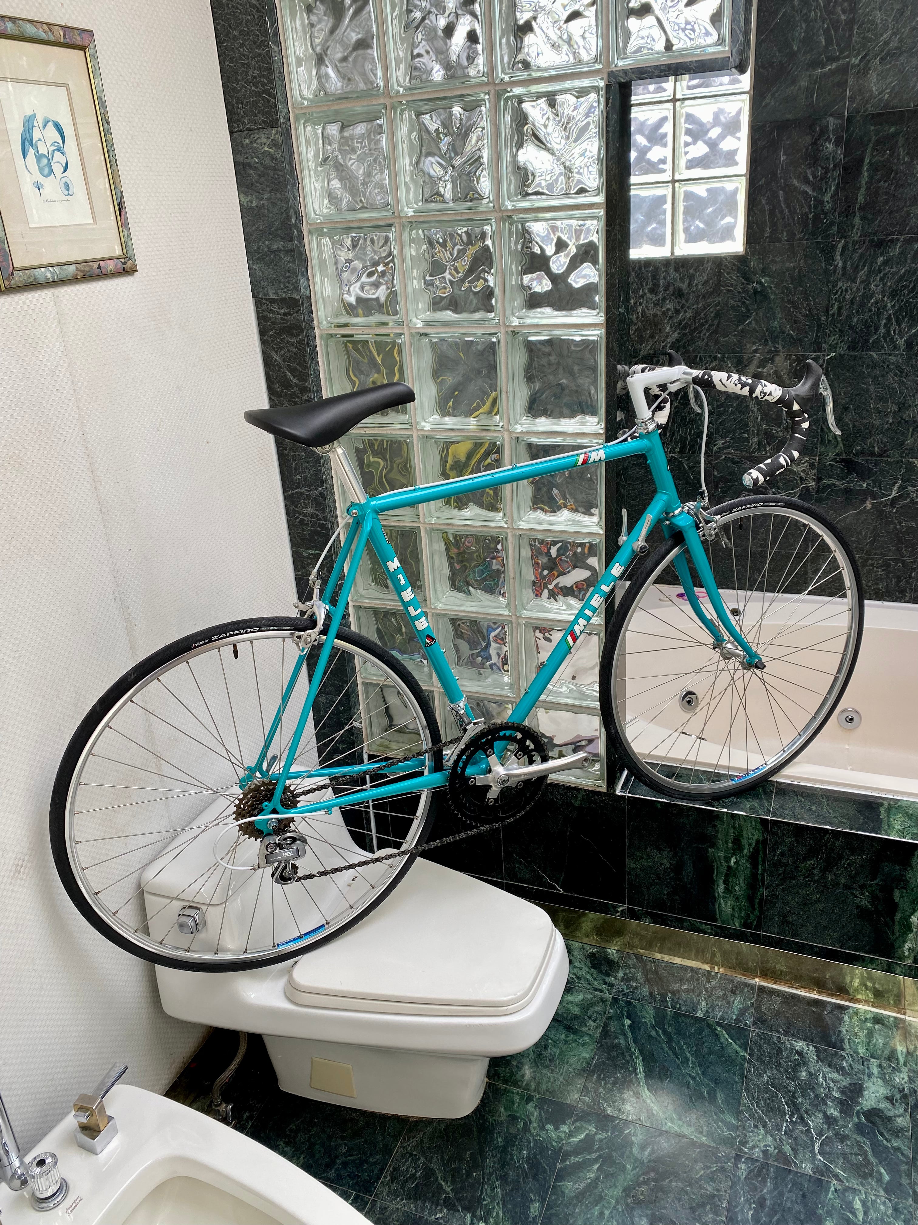SIZE 57cm 1980 s MIELE ROAD BIKE TURQUOISE