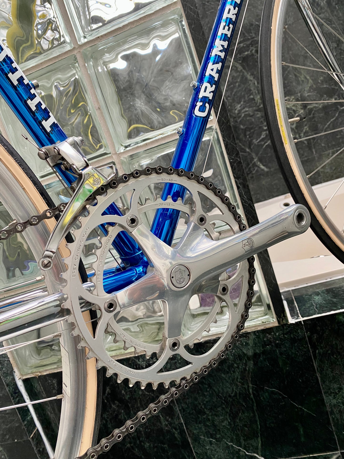 (SIZE 50cm) 1980's CRAMEROTTI ROAD BIKE - CUSTOM BUILT - CAMPAGNOLO ATHENA