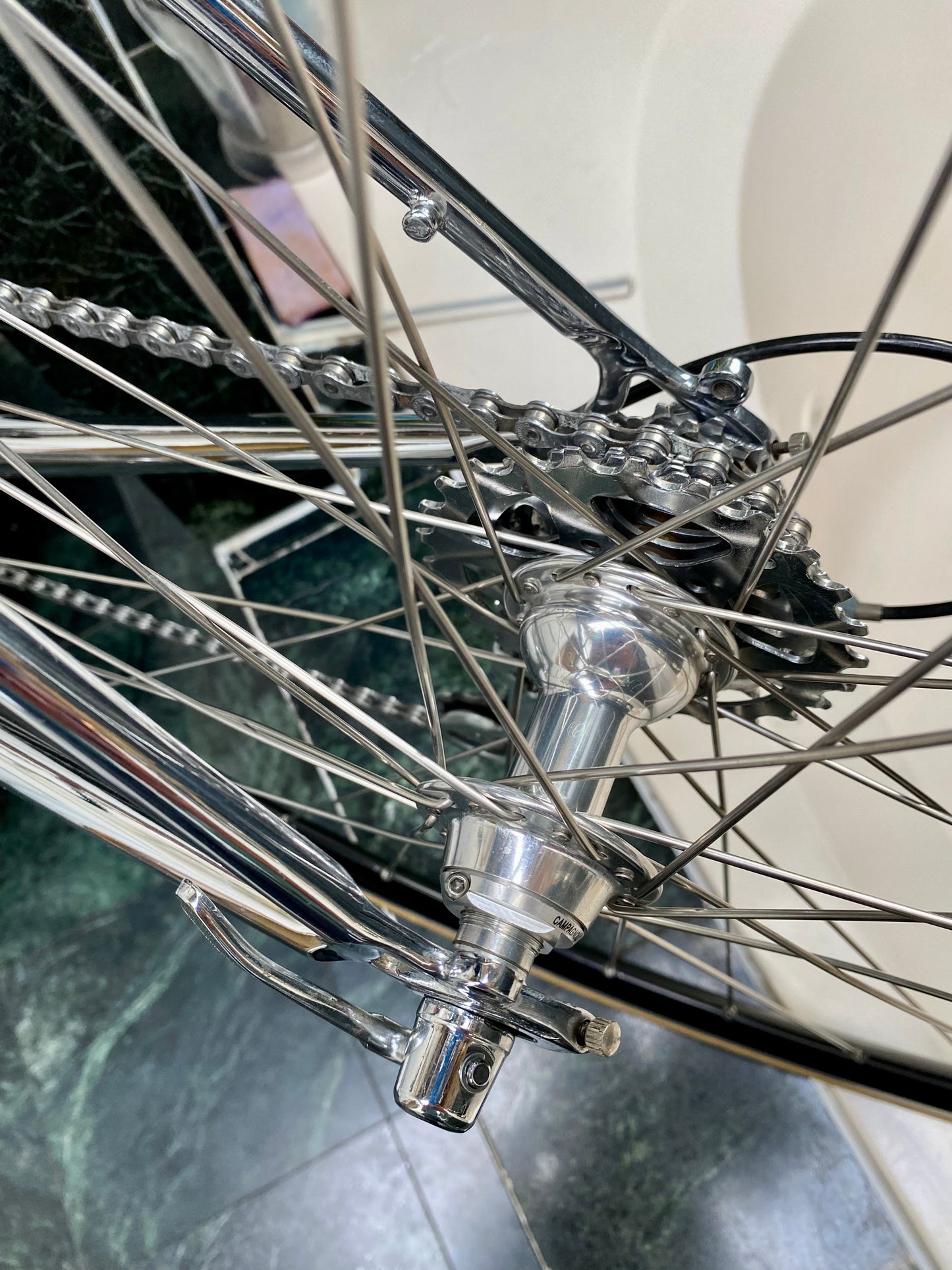 (SIZE "43cm") 1999 GIANELLA STEEL ROAD BIKE - CUSTOM BUILT - COLUMBUS SLX - CAMPY