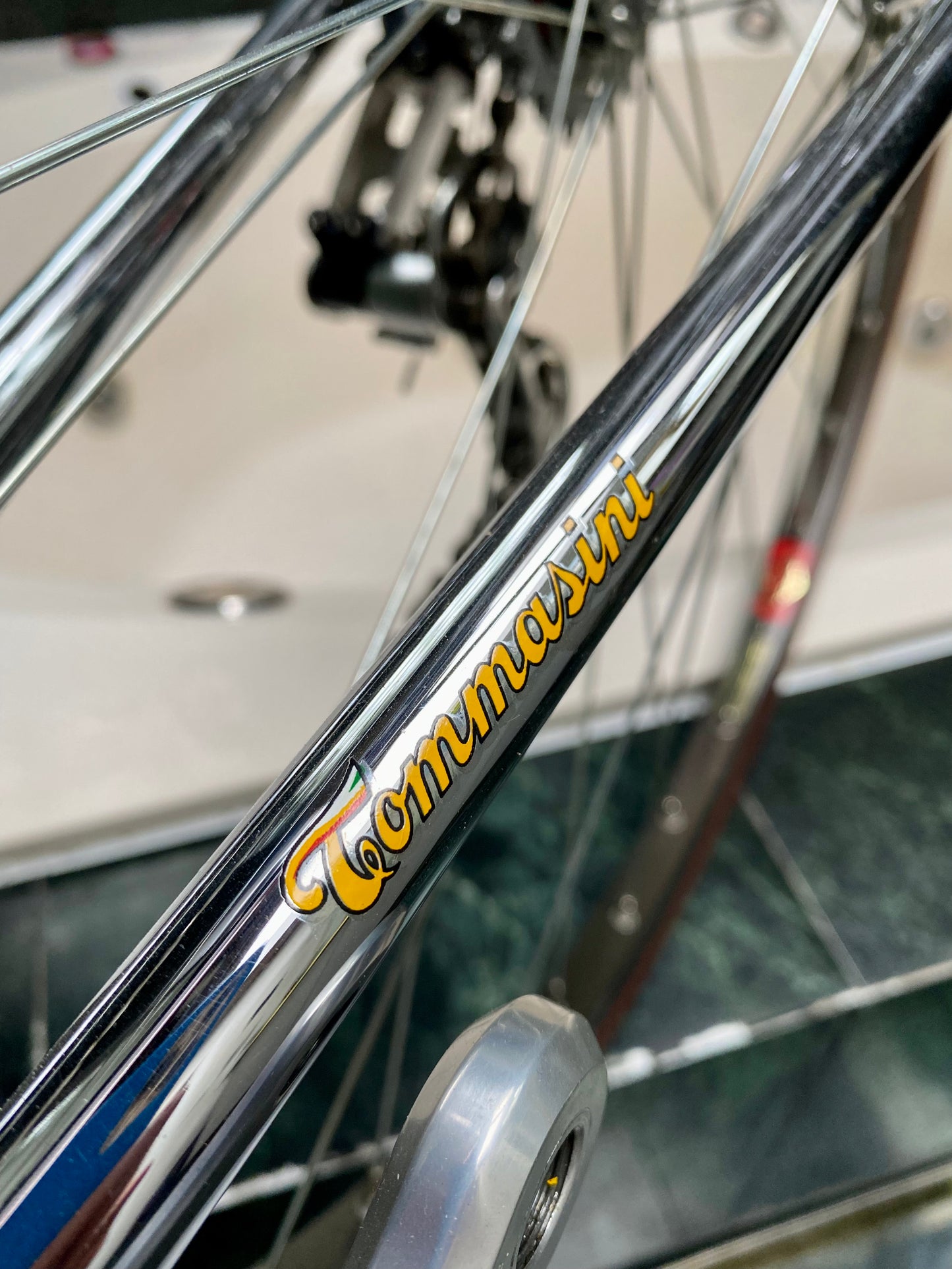 (SIZE 53cm) 1980's TOMMASINI SUPER PRESTIGE ROAD BIKE - CAMPAGNOLO SUPER RECORD - COLUMBUS SLX