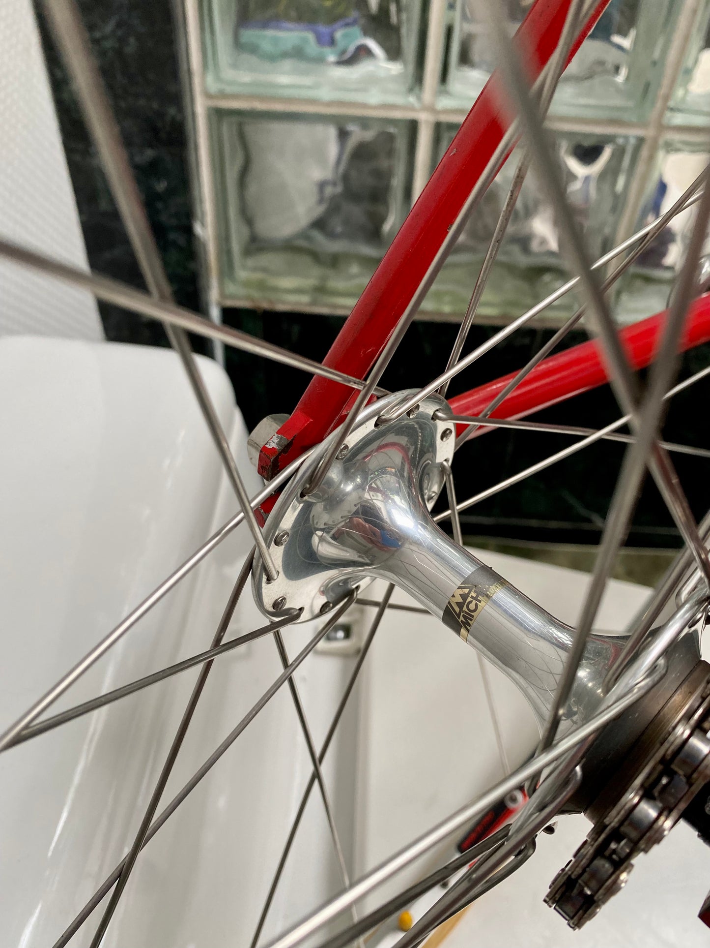 (SIZE 47cm) 1980's BATAVUS PROFESSIONAL TRACK BIKE - MICHE GROUPSET