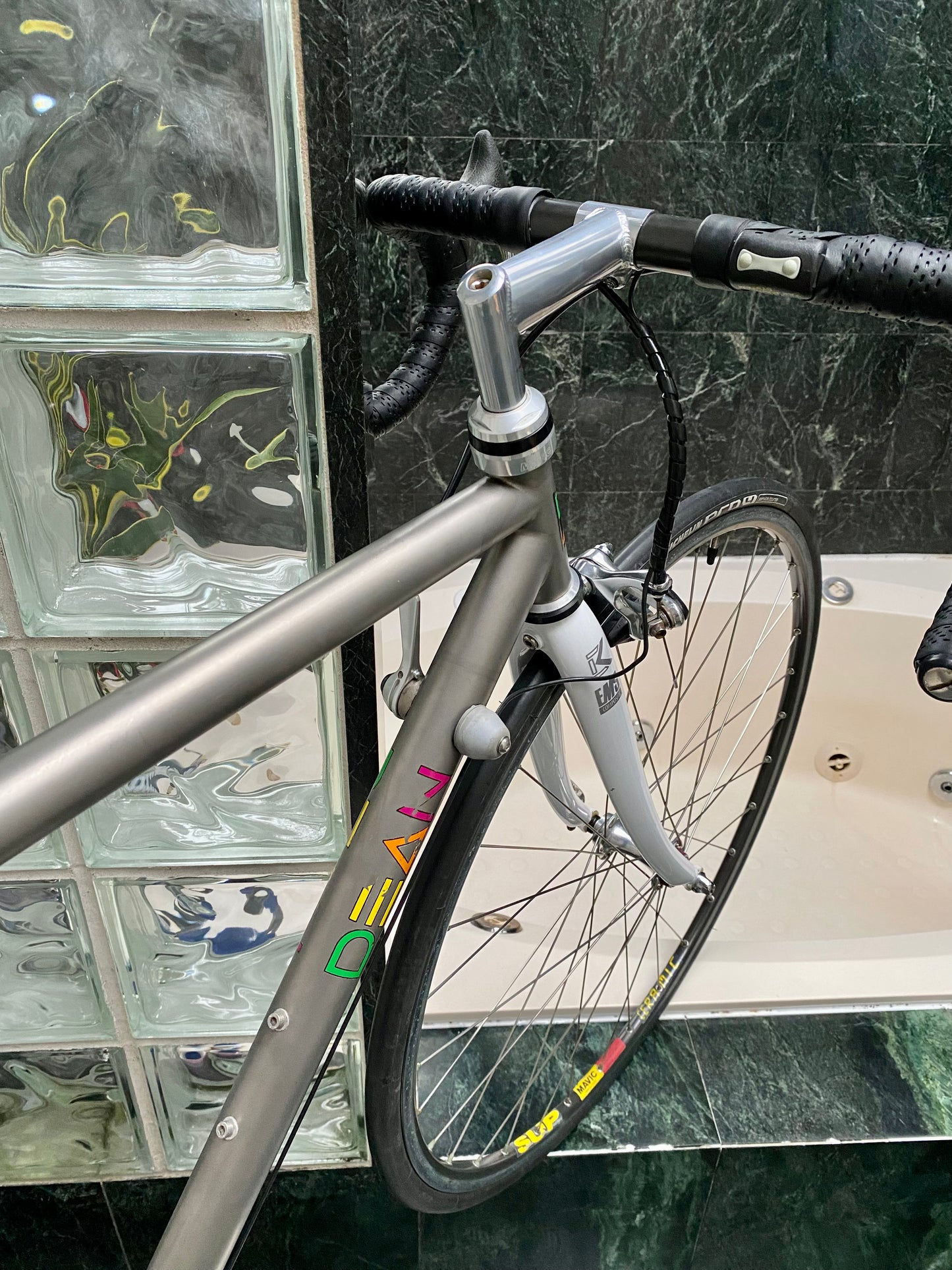 (SIZE 51cm) 1992 DEAN TITANIUM ROAD BIKE - CUSTOM BUILD - MAVIC ZAP ELECTRONIC GROUPSET