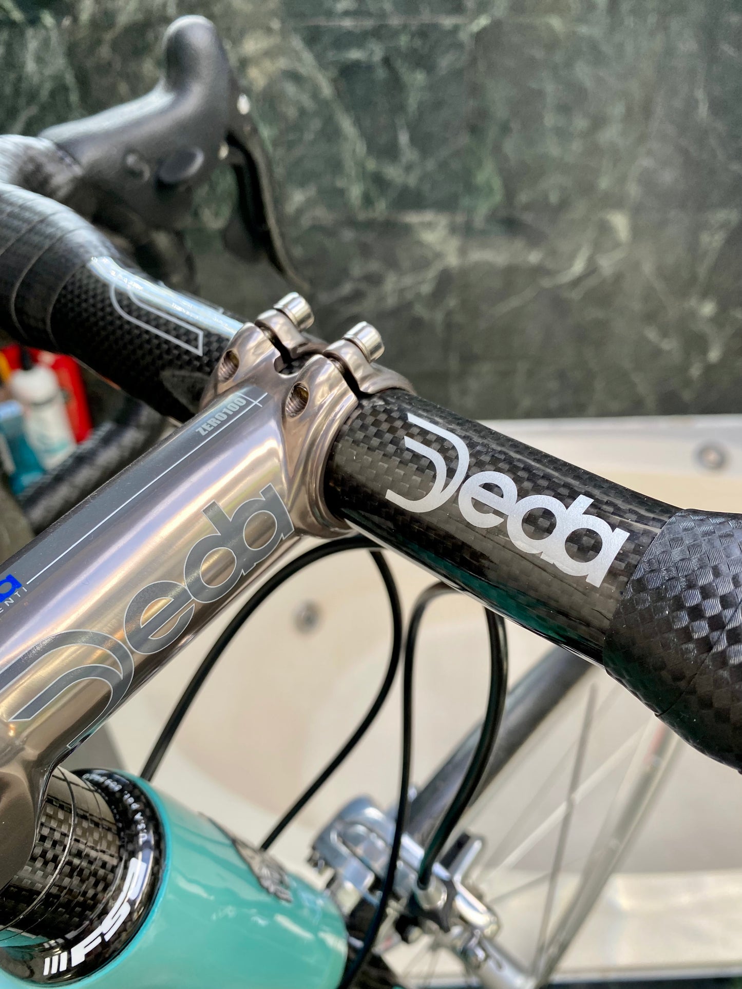 (SIZE 54cm) CLASSIC BIANCHI 928 T-CUBE ROAD BIKE - CELESTE - CAMPAGNOLO CHORUS