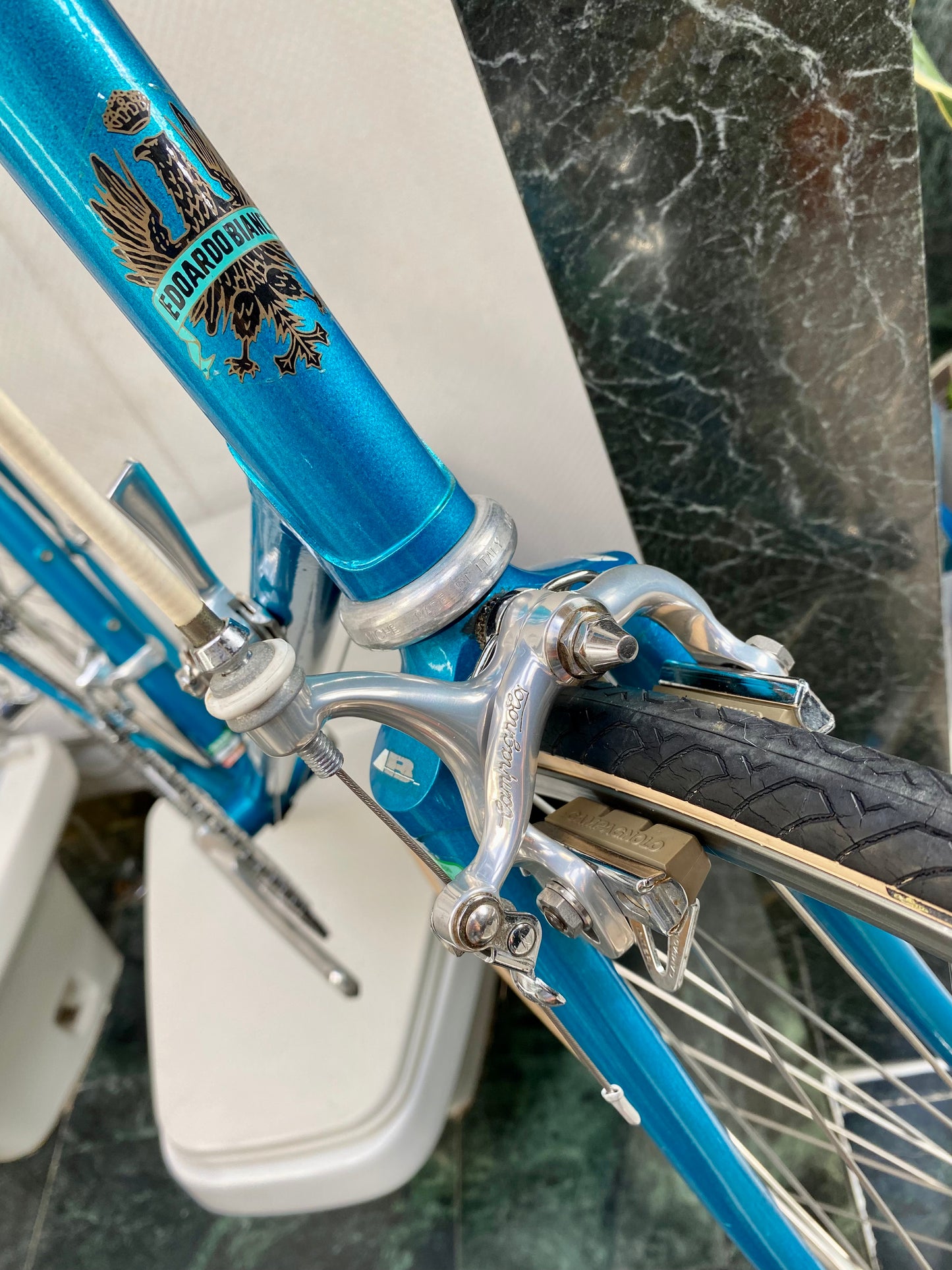 (SIZE 54cm) 1980's BIANCHI ROAD BIKE - CAMPAGNOLO