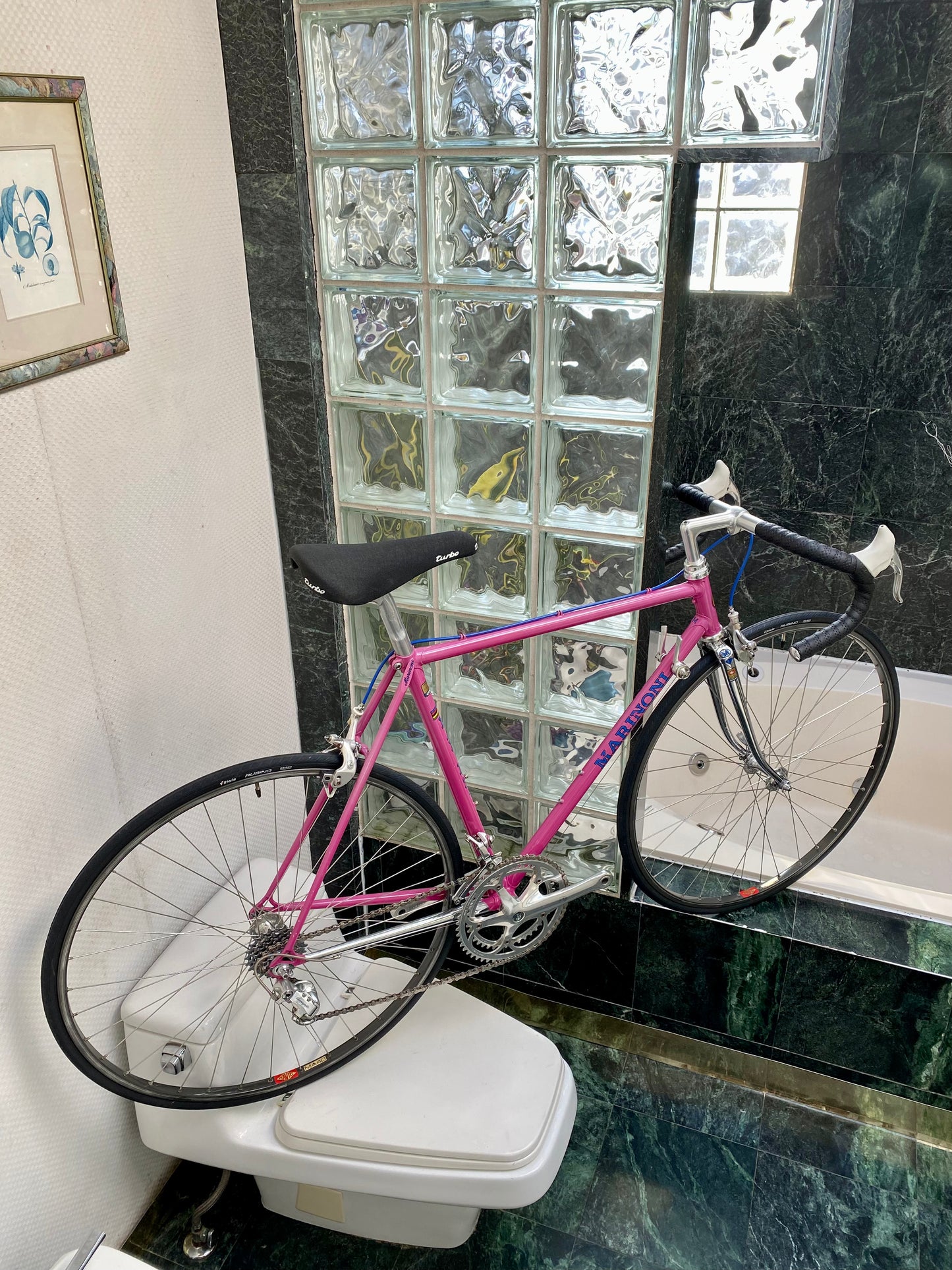 (SIZE 53cm) 1980's MARINONI SPECIAL ROAD BIKE - CAMPAGNOLO ATHENA GROUPSET - PINK