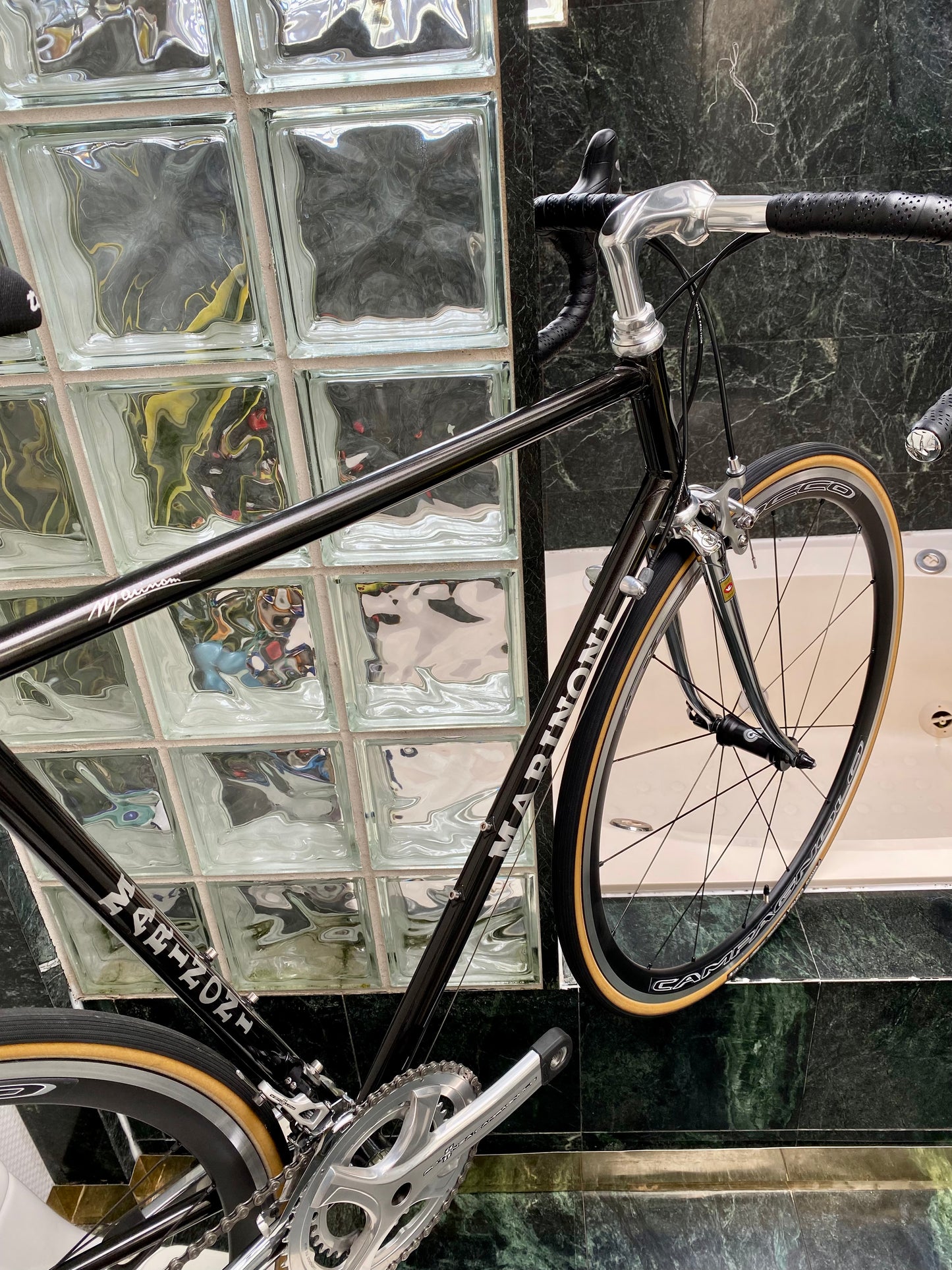 (SIZE 56cm) CUSTOM MARINONI SPECIAL NEO-RETRO STEEL ROAD BIKE BUILD - CAMPAGNOLO POTENZA