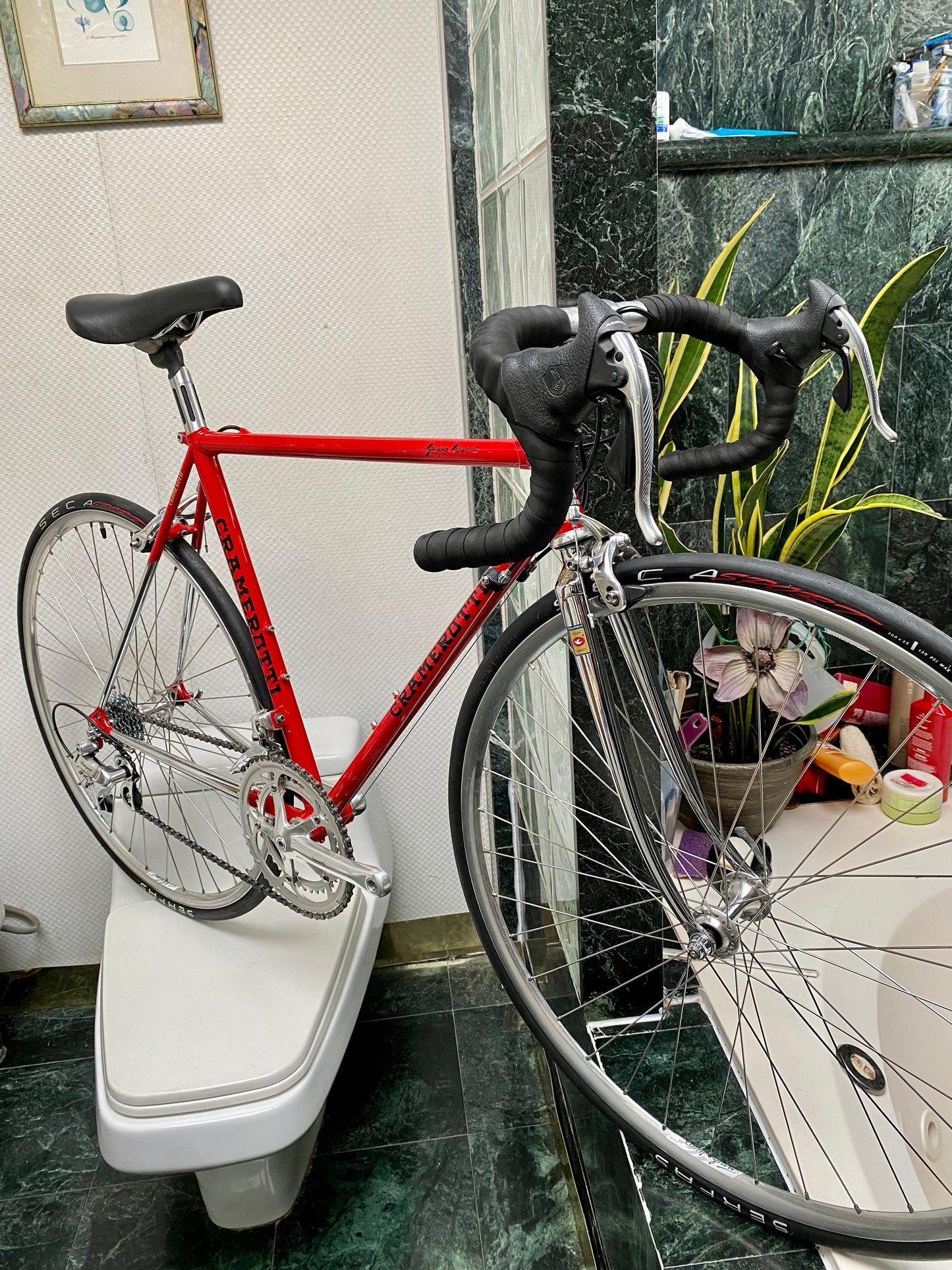 (SIZE 52cm) 1990's CRAMEROTTI ROAD BIKE - CAMPAGNOLO - COLUMBUS SL