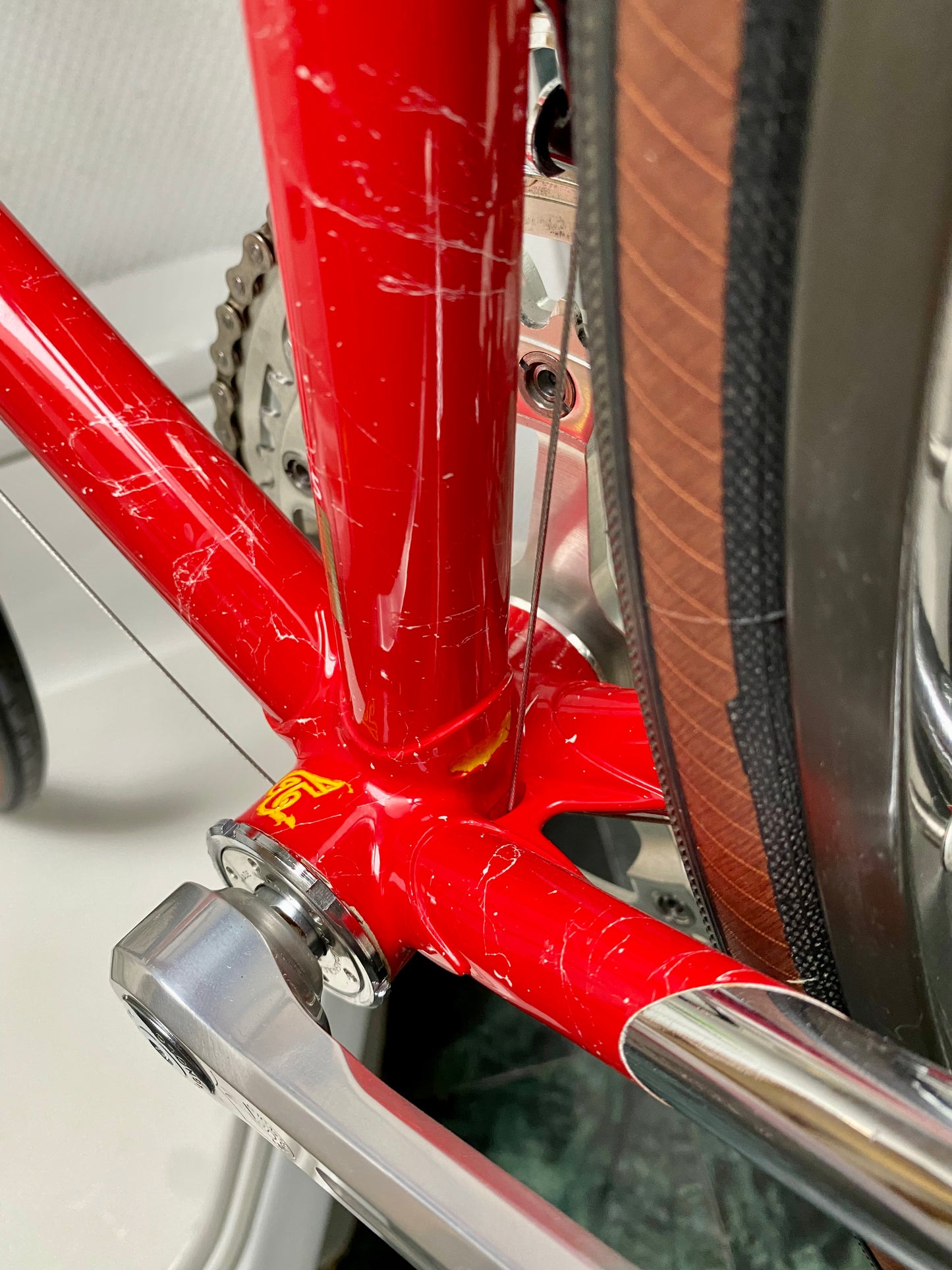 (SIZE 53cm) 1980's TOMMASINI SUPER PRESTIGE ROAD BIKE - CAMPAGNOLO SUPER RECORD - COLUMBUS SLX