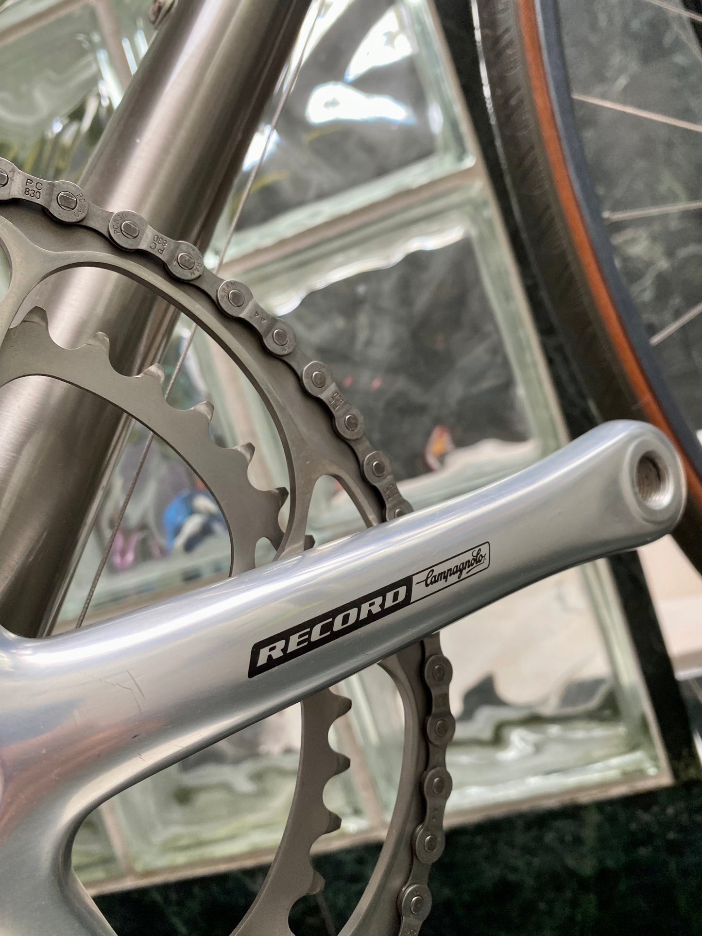 (SIZE 56cm) 1994 SPECTRUM CYCLES "TITANIUM SUPER" ROAD BIKE - CAMPAGNOLO RECORD