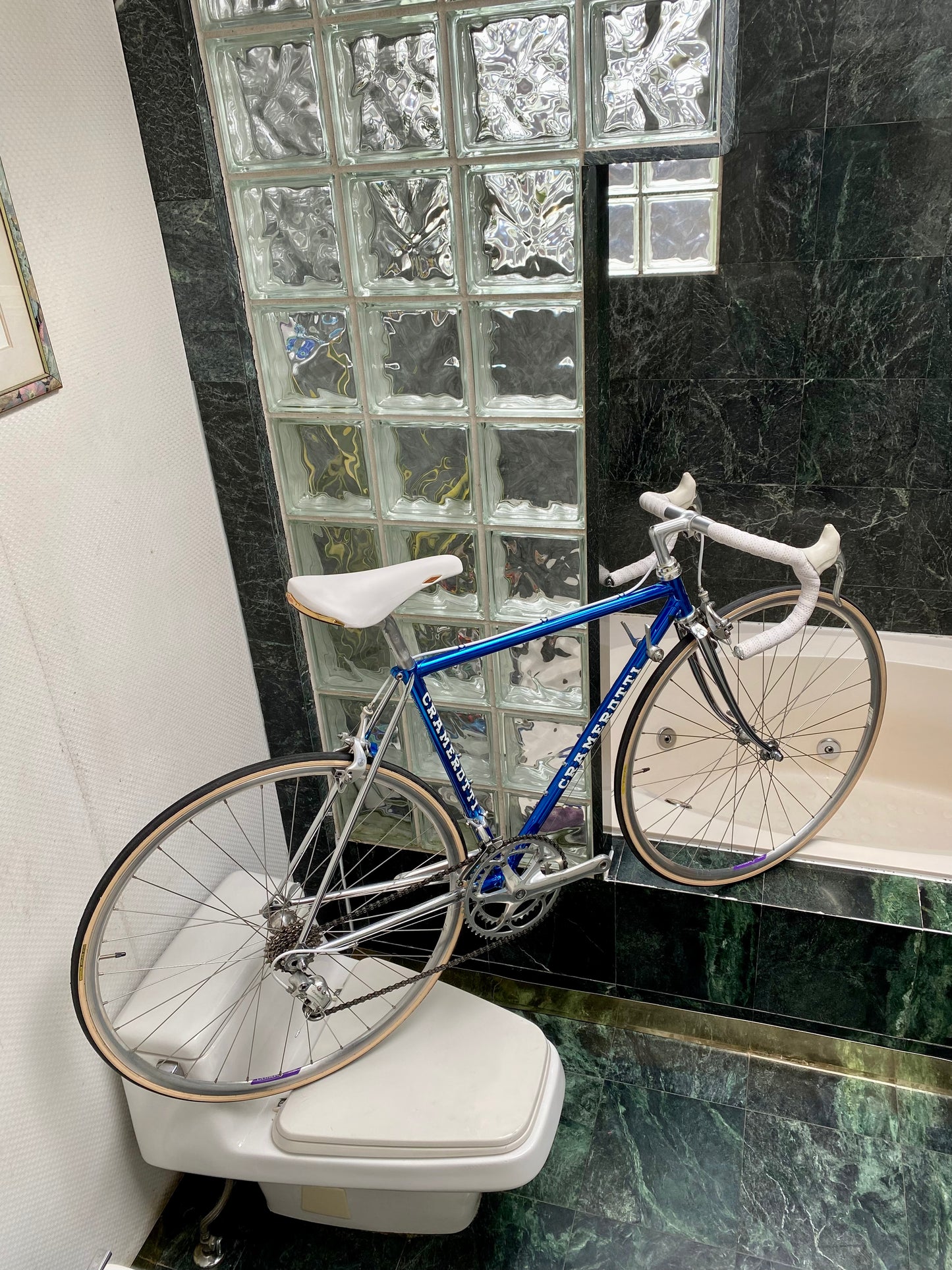 (SIZE 50cm) 1980's CRAMEROTTI ROAD BIKE - CUSTOM BUILT - CAMPAGNOLO ATHENA