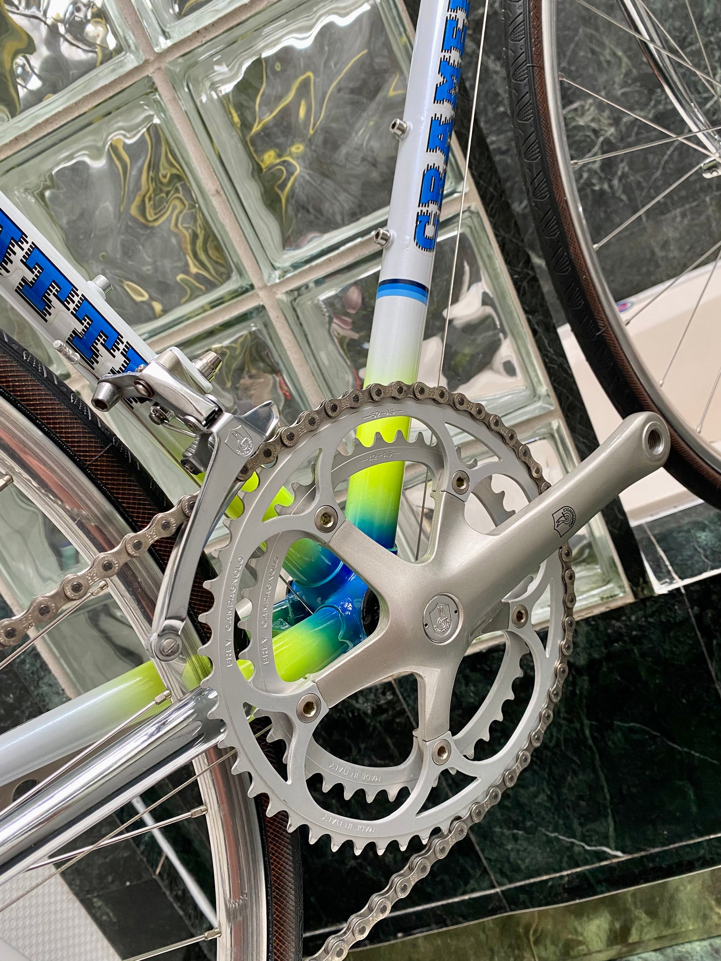 (SIZE 52cm) 1990's CRAMEROTTI ROAD BIKE - CAMPAGNOLO - CUSTOM BUILT - SPOTLESS