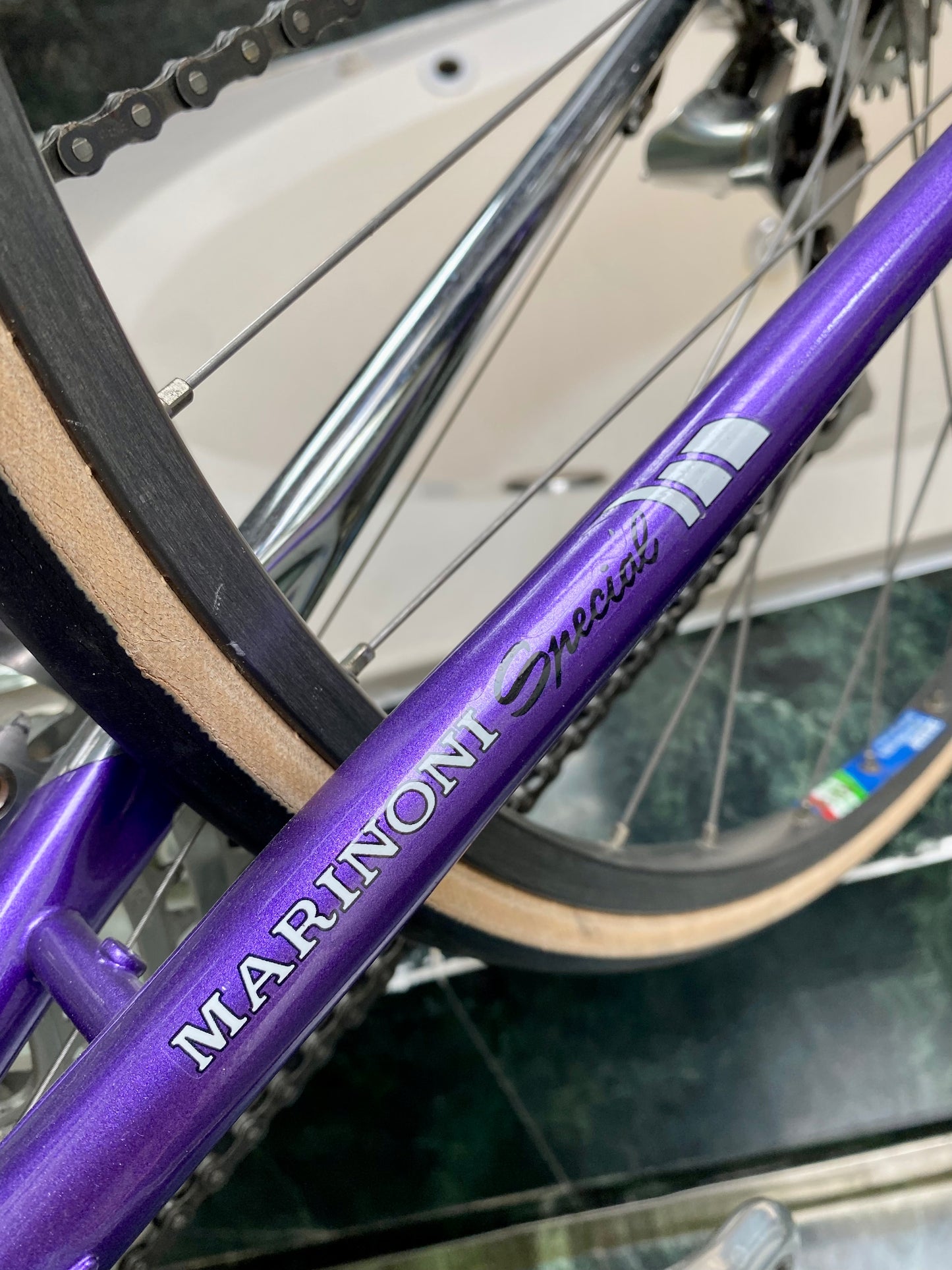 (SIZE 46cm) EARLY-1990's MARINONI SPECIAL ROAD BIKE - CUSTOM BUILT - CAMPAGNOLO - LIKE NEW