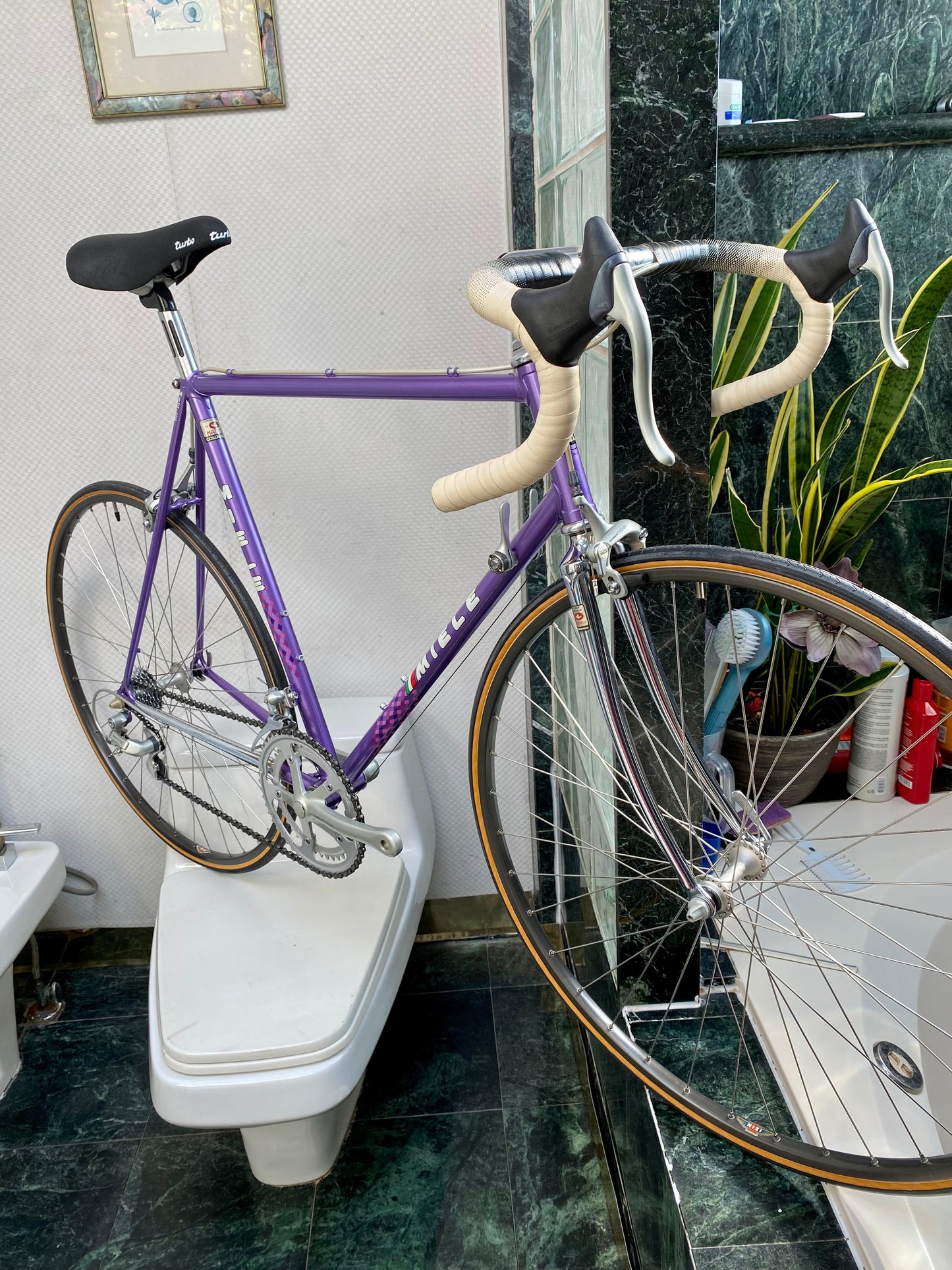 (SIZE 56cm) 1980's BRAND NEW / NOS MIELE ROAD BIKE - SHIMANO 105