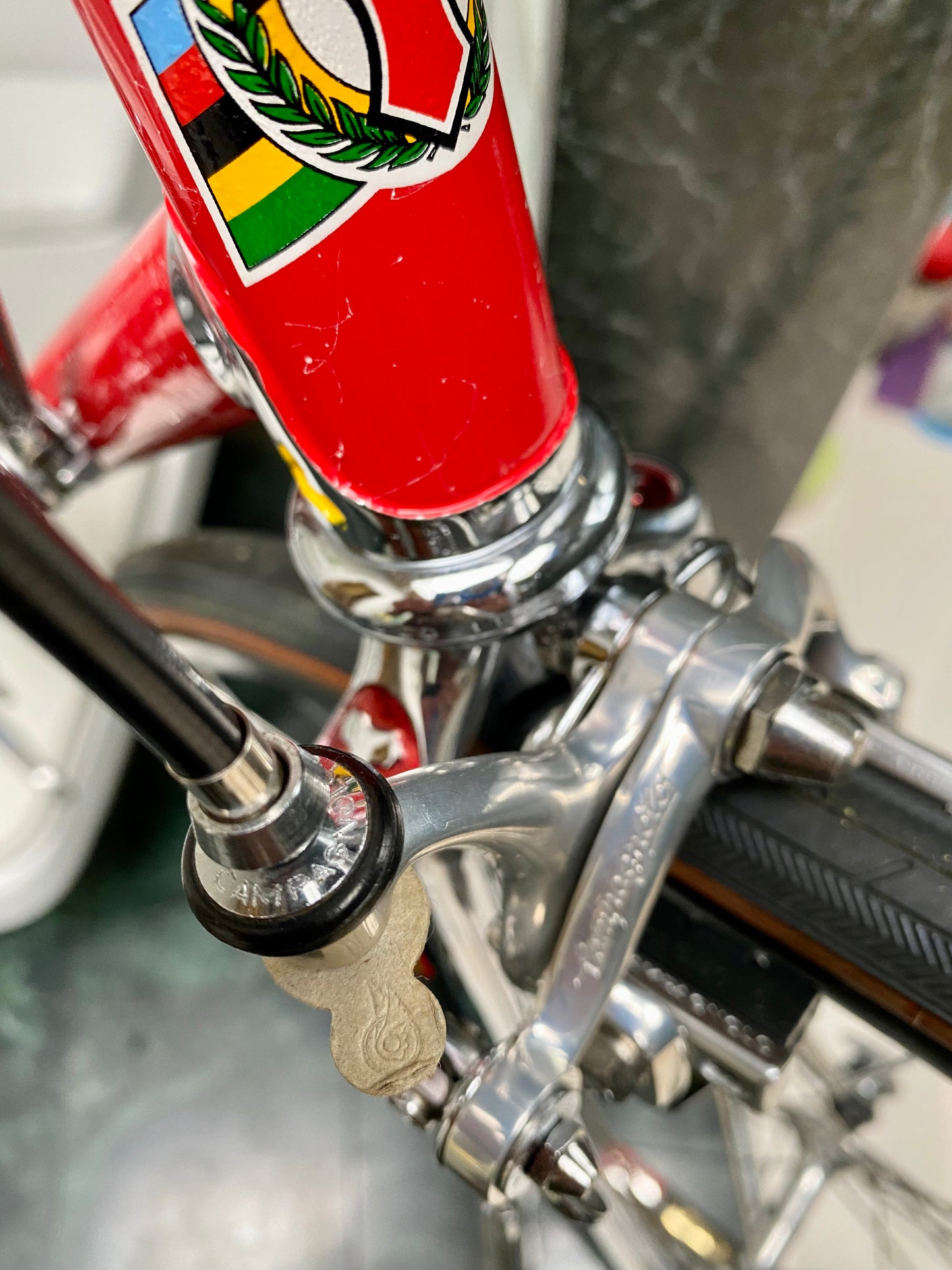 (SIZE 53cm) 1980's TOMMASINI SUPER PRESTIGE ROAD BIKE - CAMPAGNOLO SUPER RECORD - COLUMBUS SLX