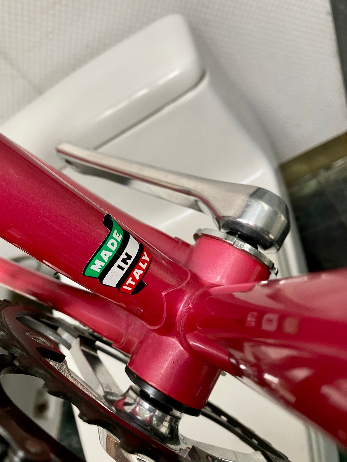 (SIZE 53cm) 1980's BIANCHI ROAD BIKE - MADE IN ITALY - COLUMBUS STEEL