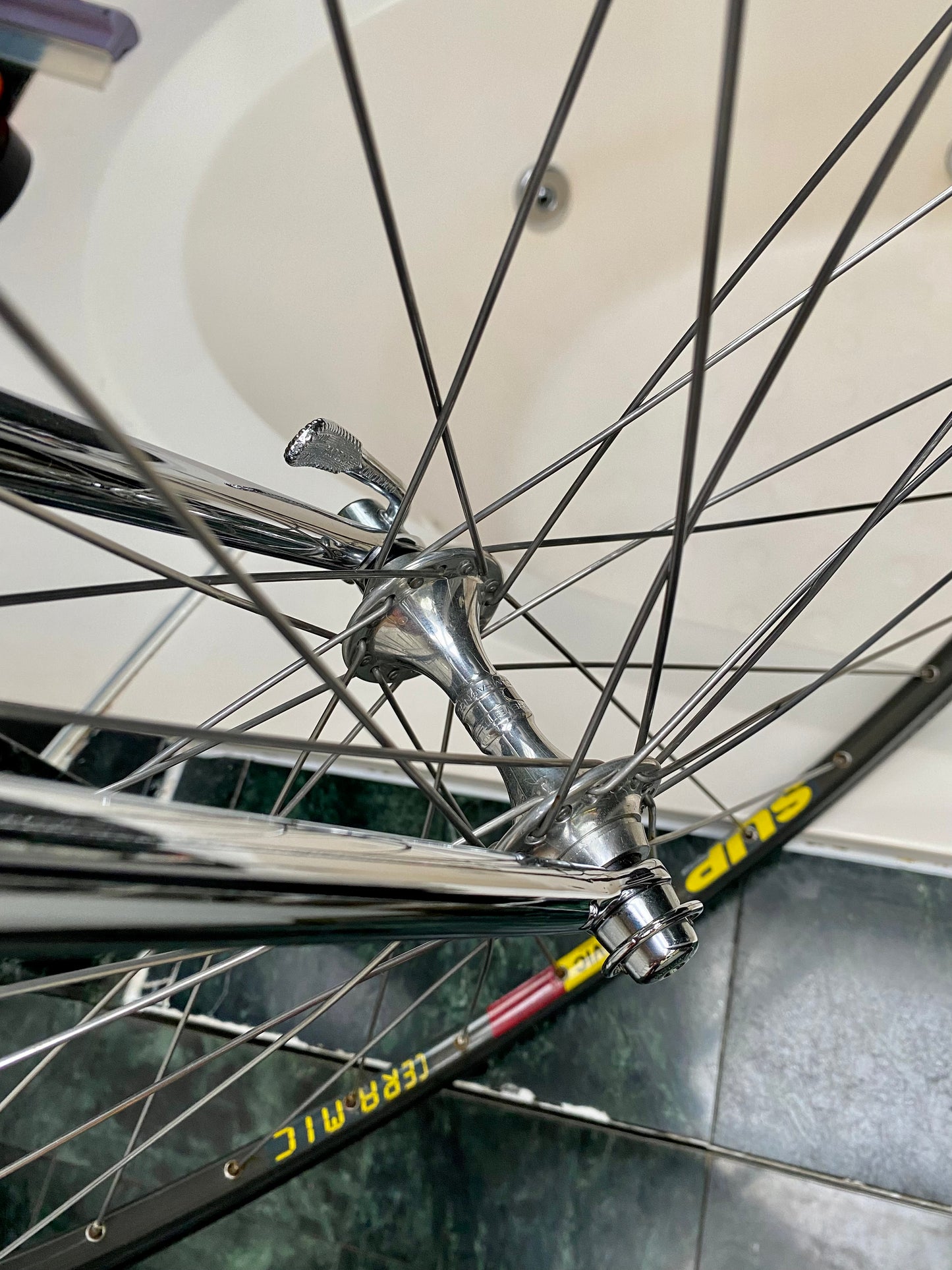 (SIZE 56cm) EARLY-1990's BERTRAND "3000" ROAD BIKE - CAMPAGNOLO RECORD